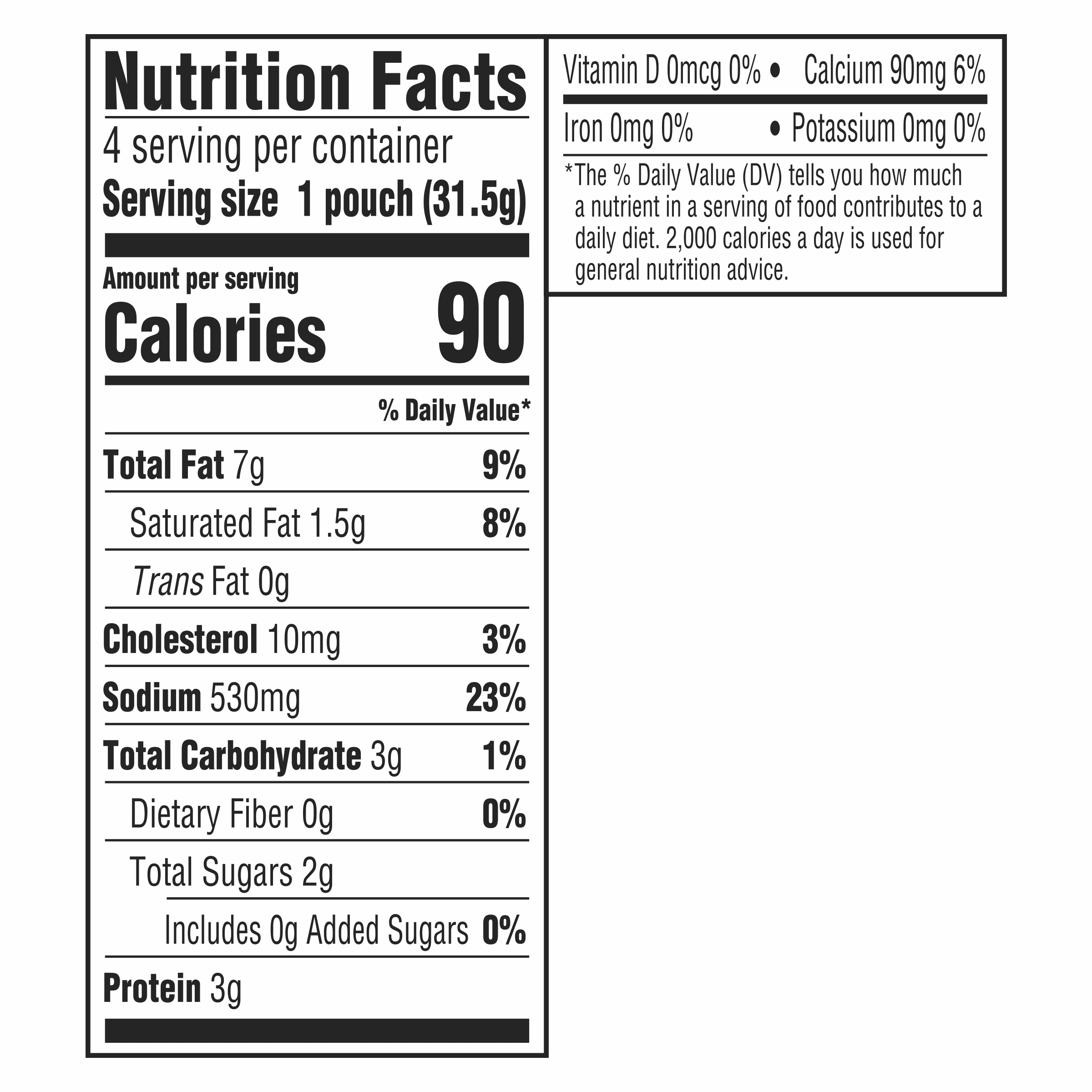 Nutrition info for this product.