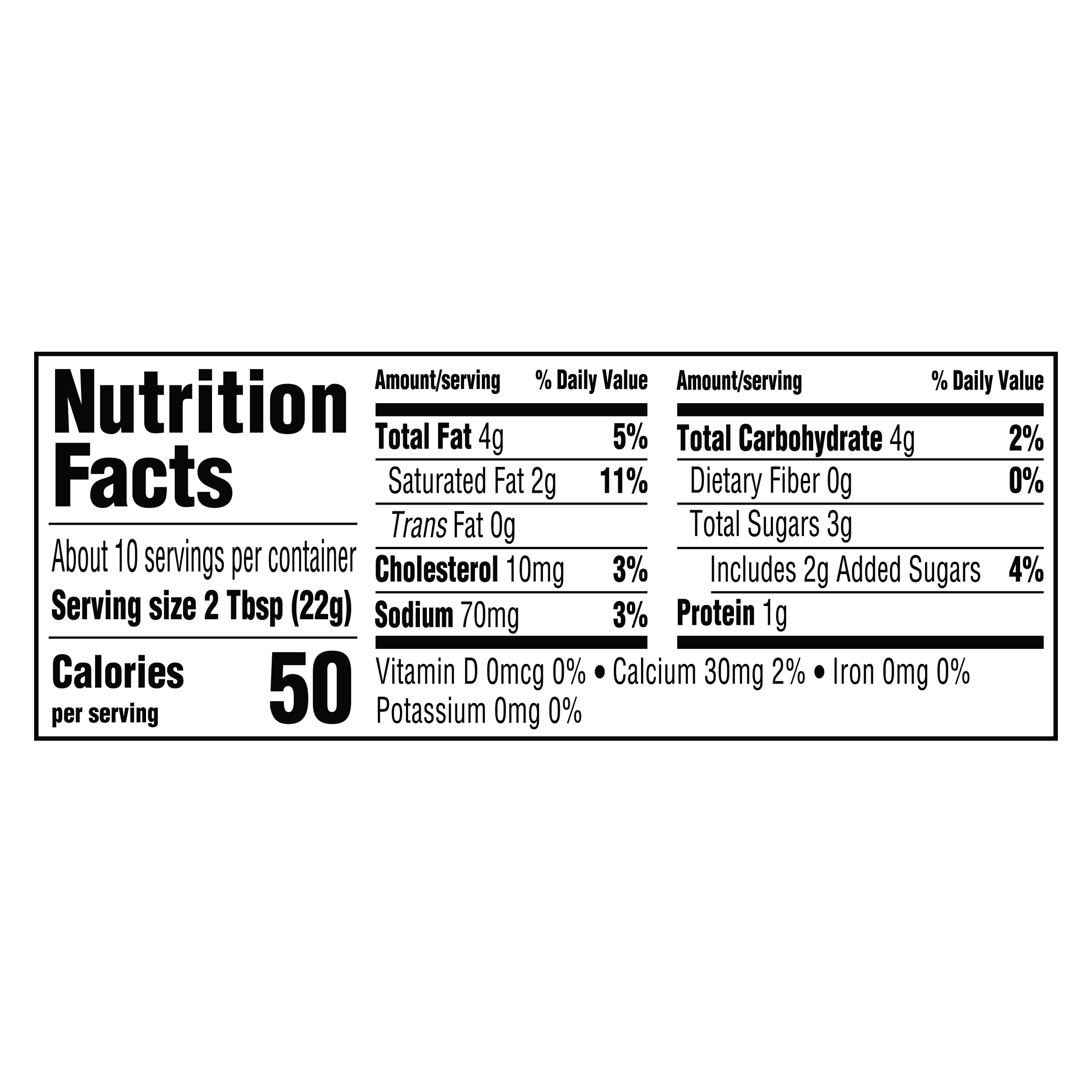 Nutrition info for this product.