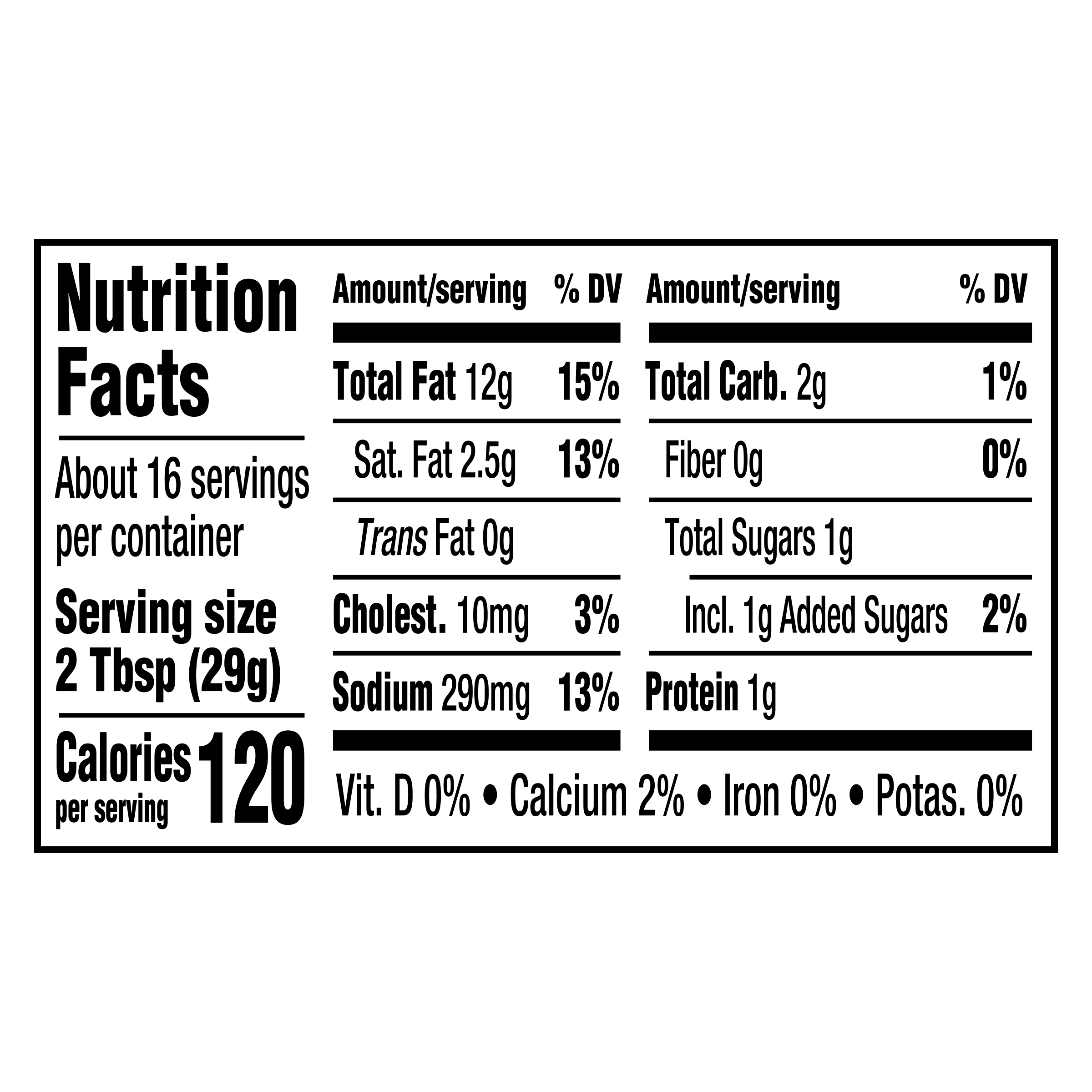 Nutrition info for this product.