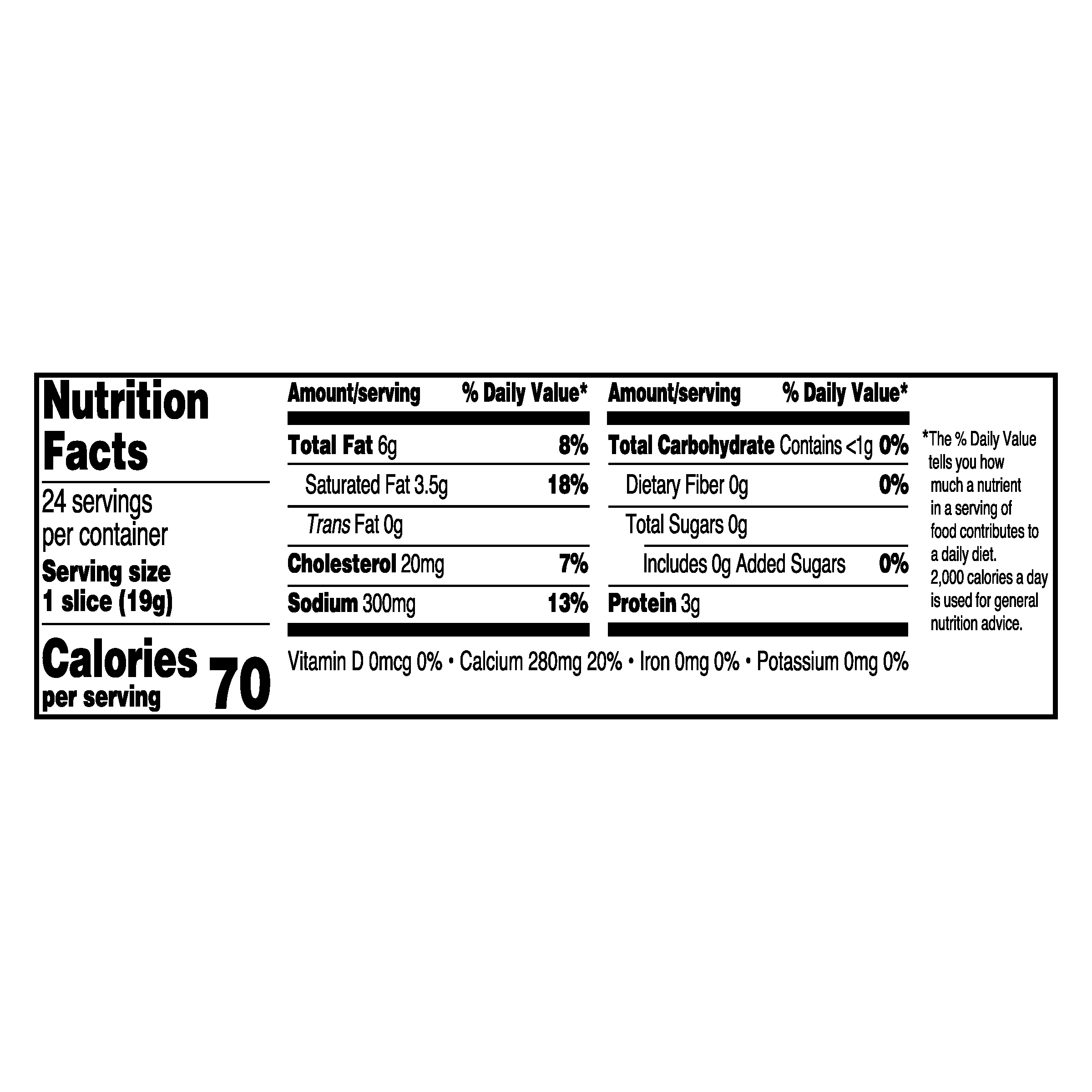 Nutrition info for this product.
