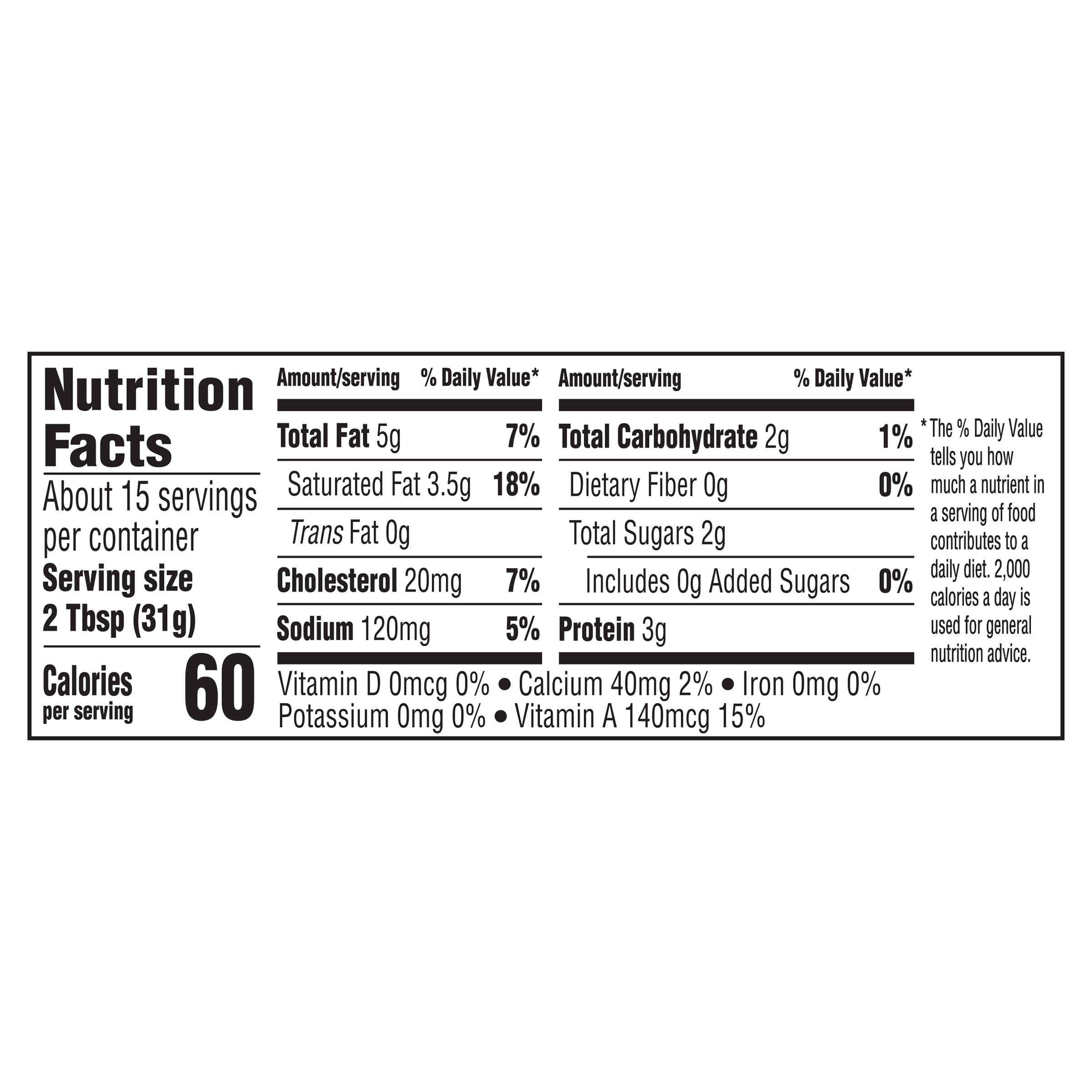 Nutrition info for this product.