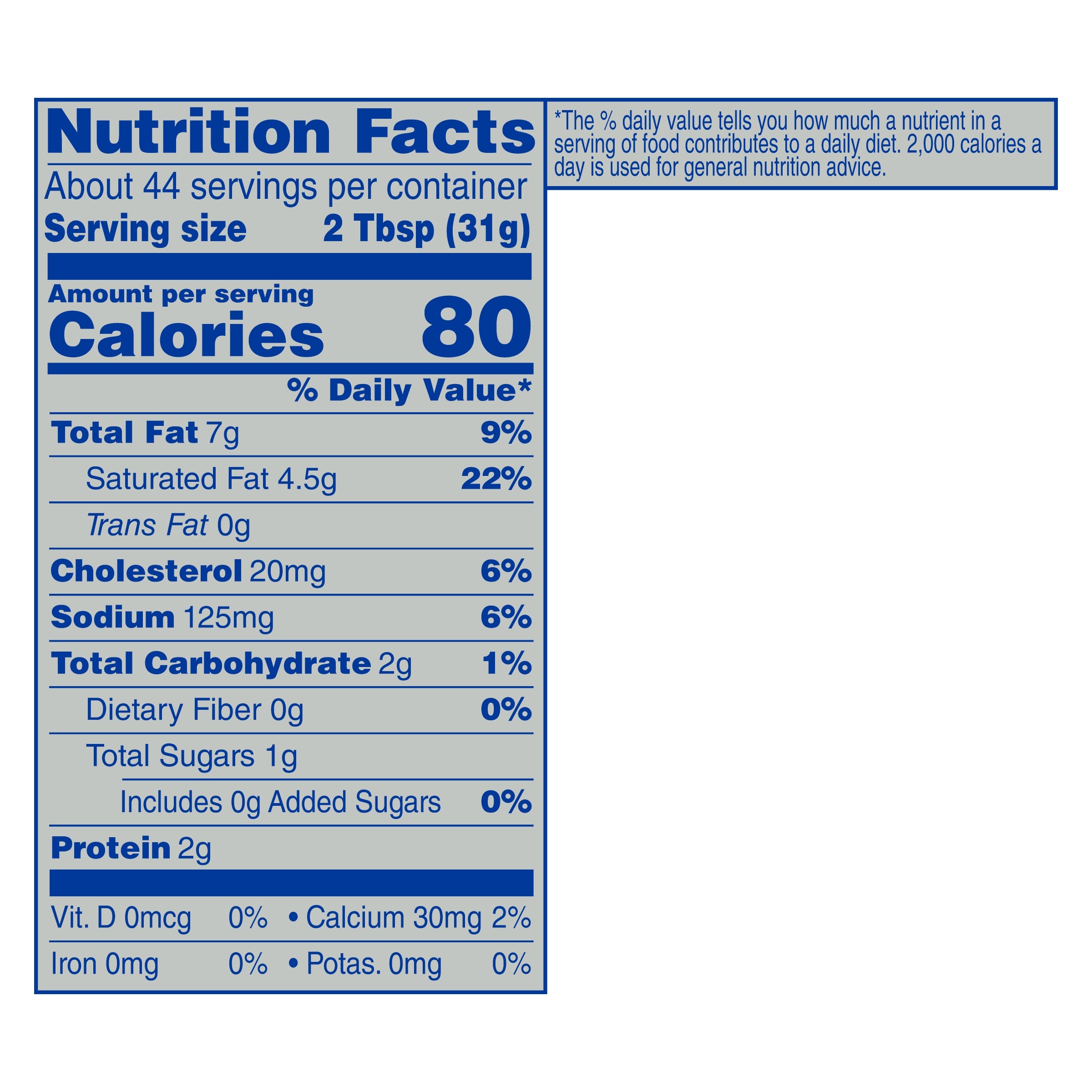 Nutrition info for this product.