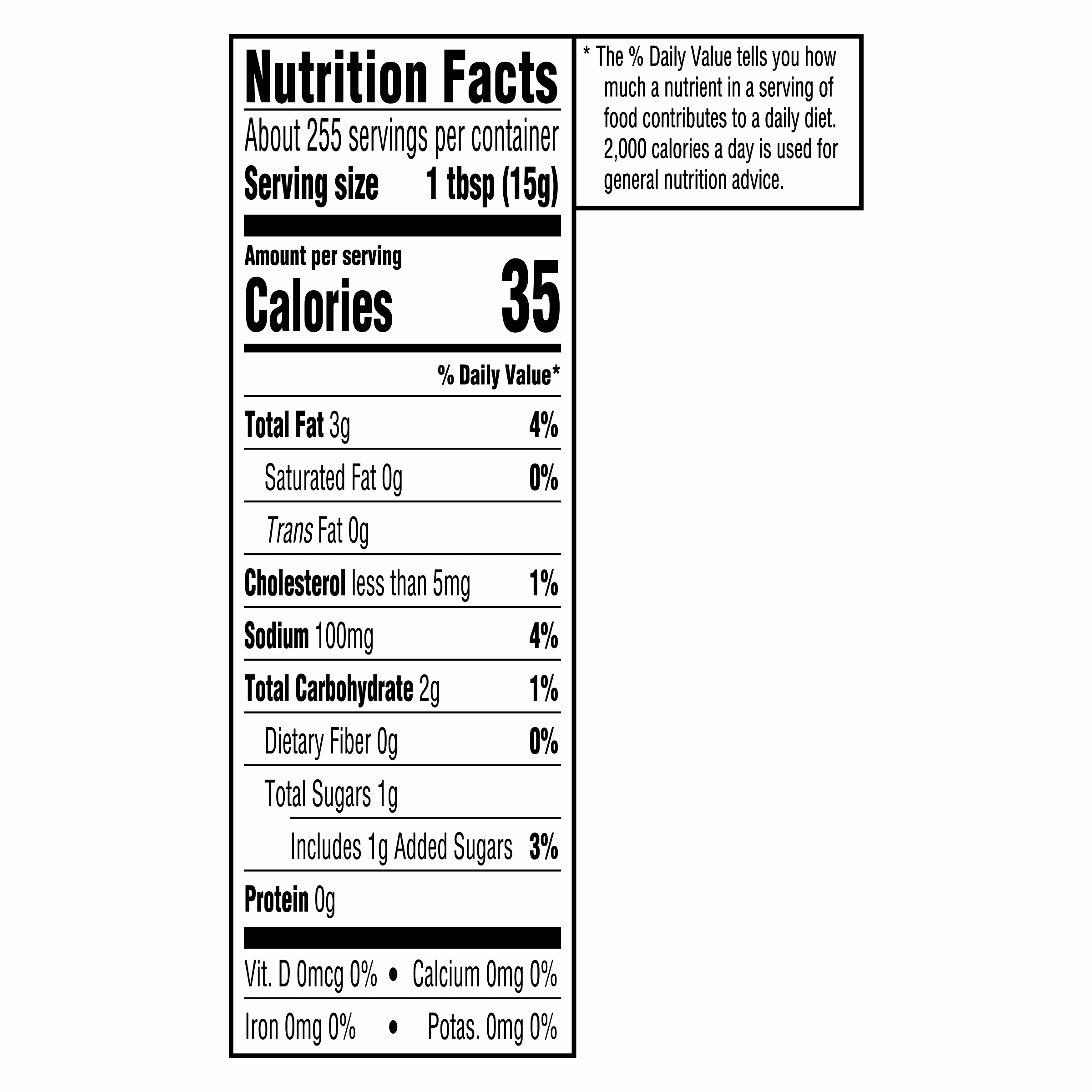 Nutrition info for this product.