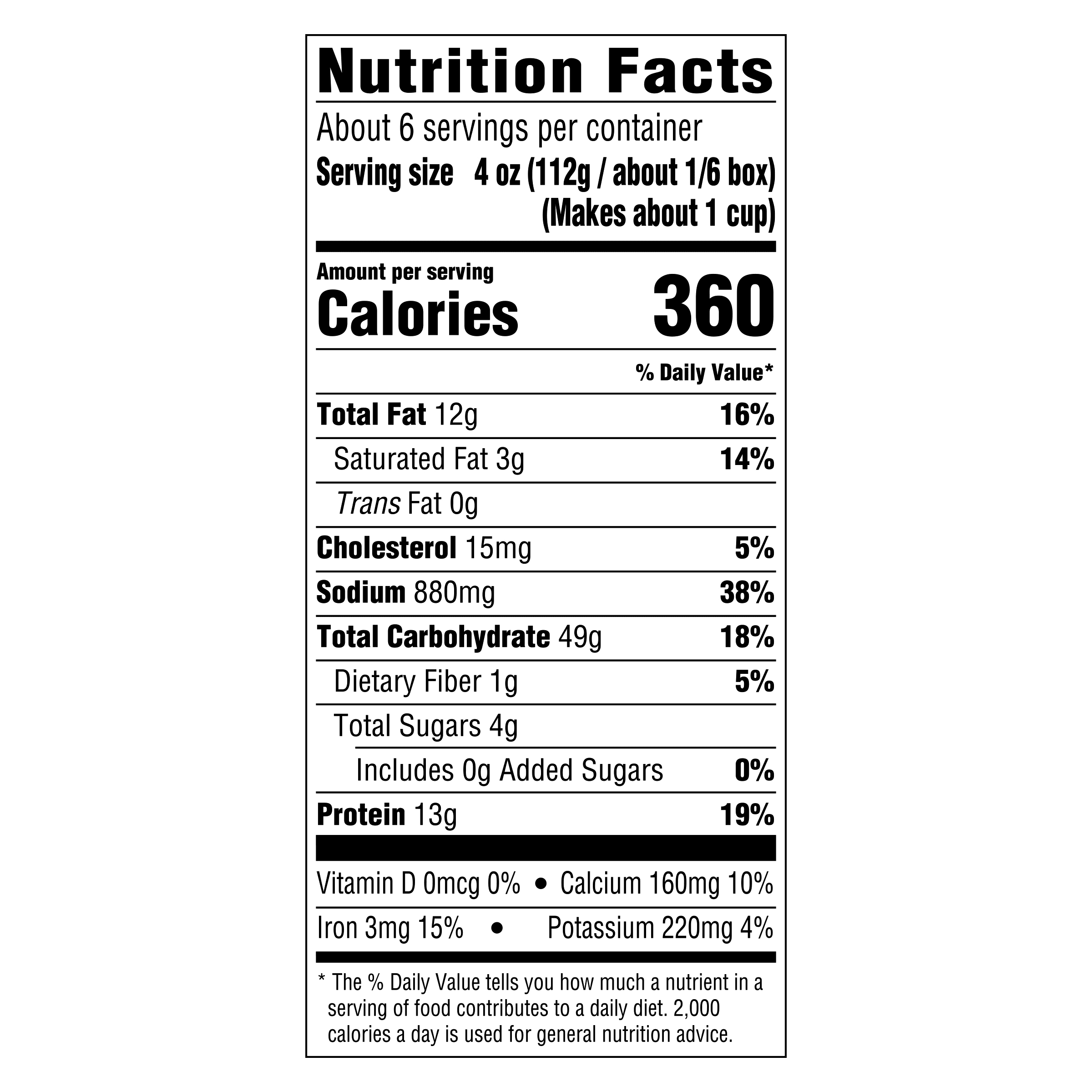 Nutrition info for this product.