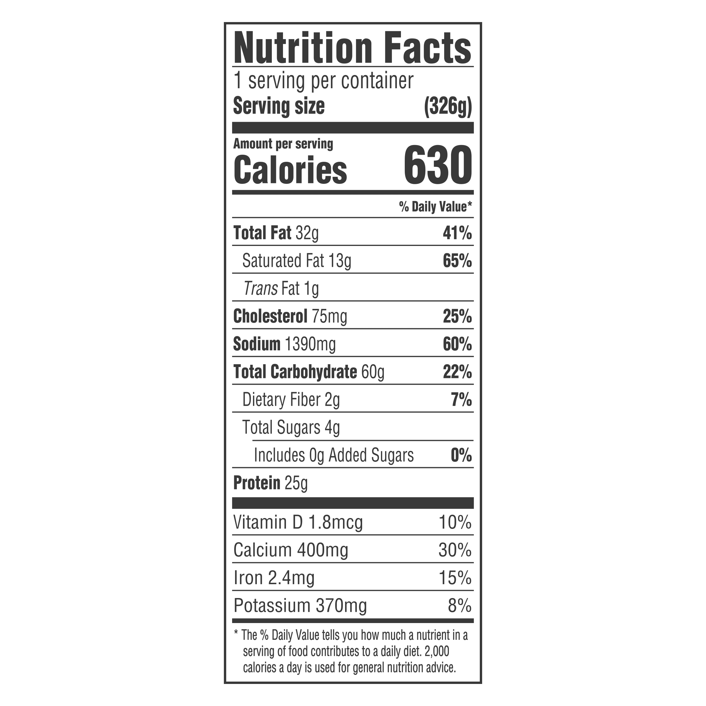 Nutrition info for this product.