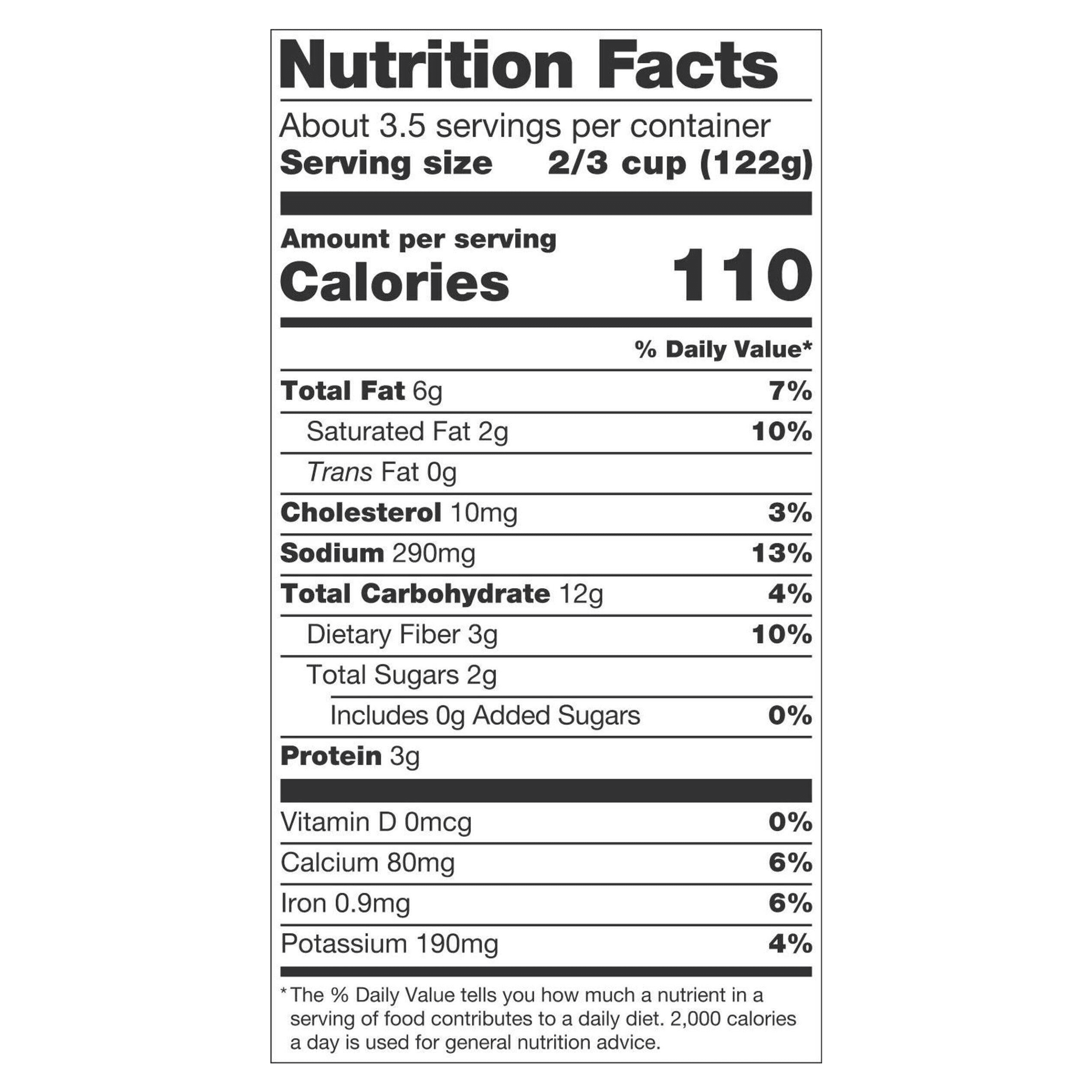 Nutrition info for this product.