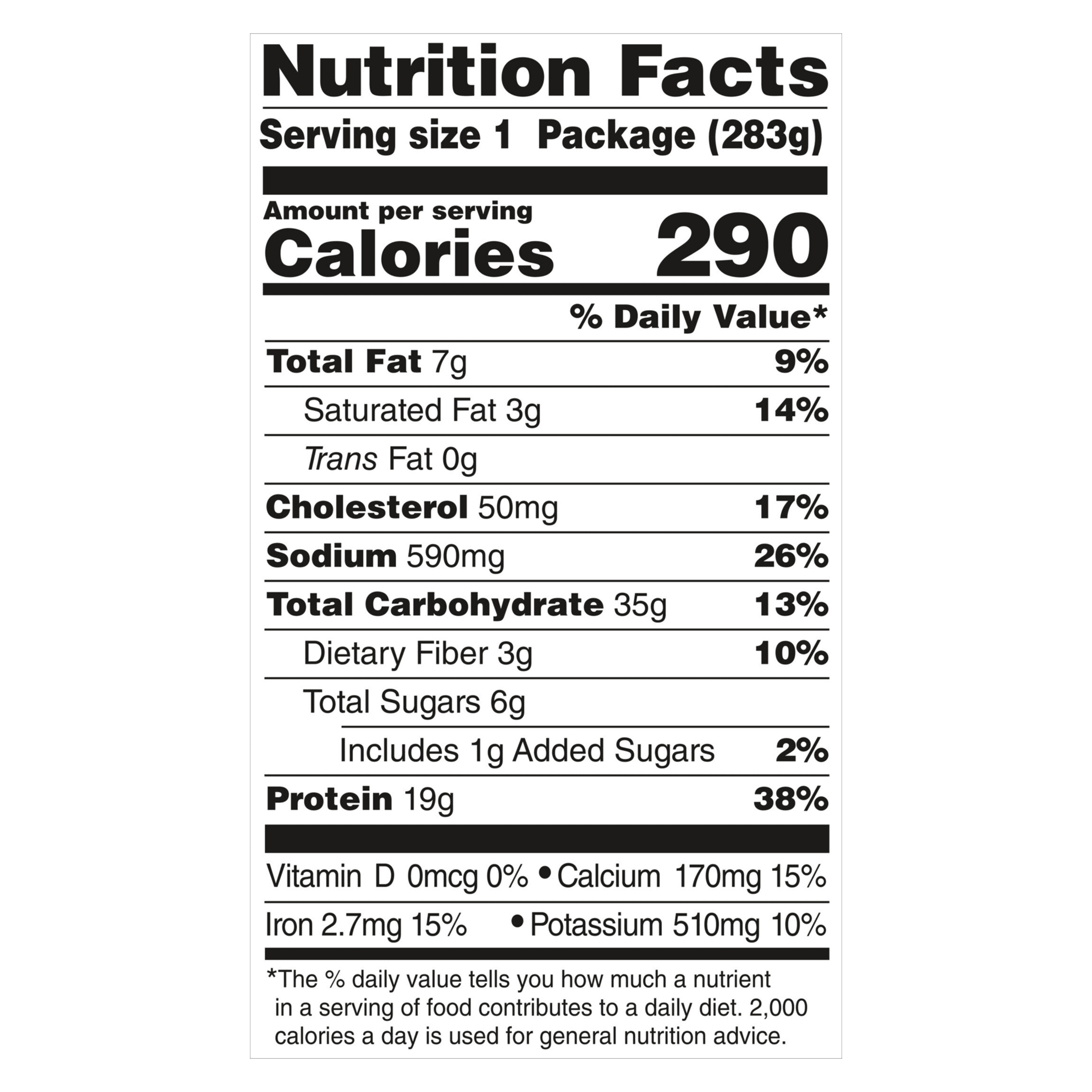 Nutrition info for this product.
