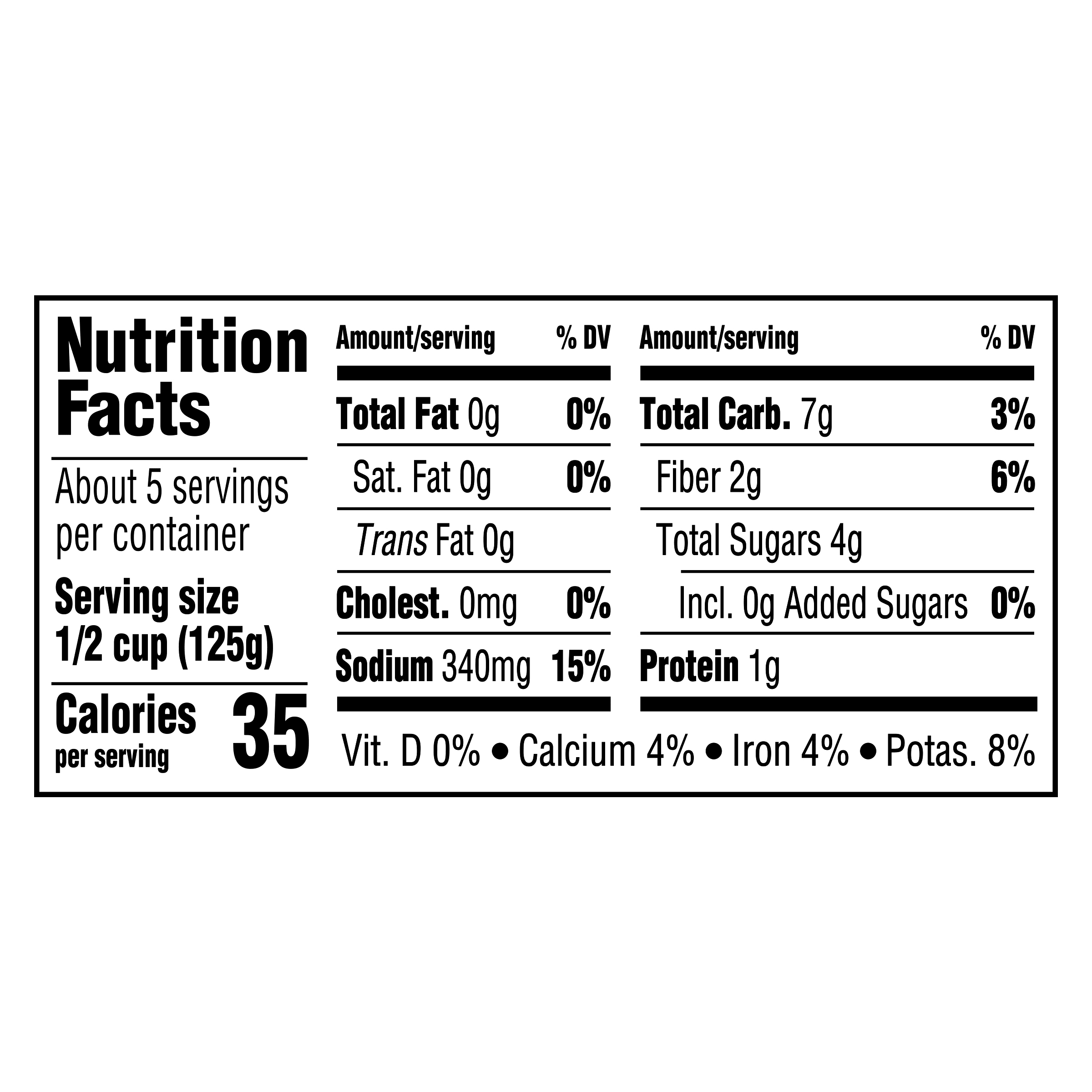 Nutrition info for this product.