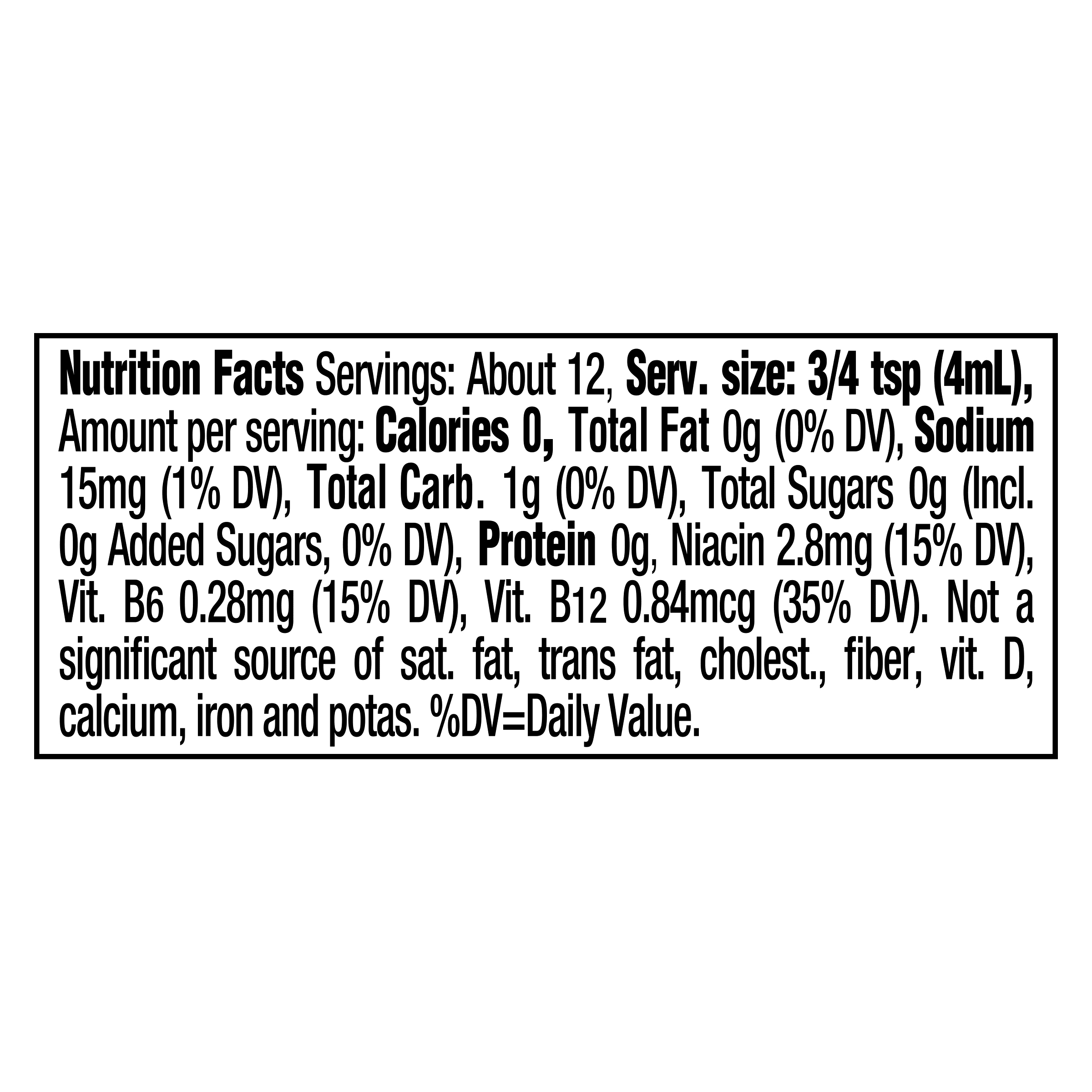 Nutrition info for this product.
