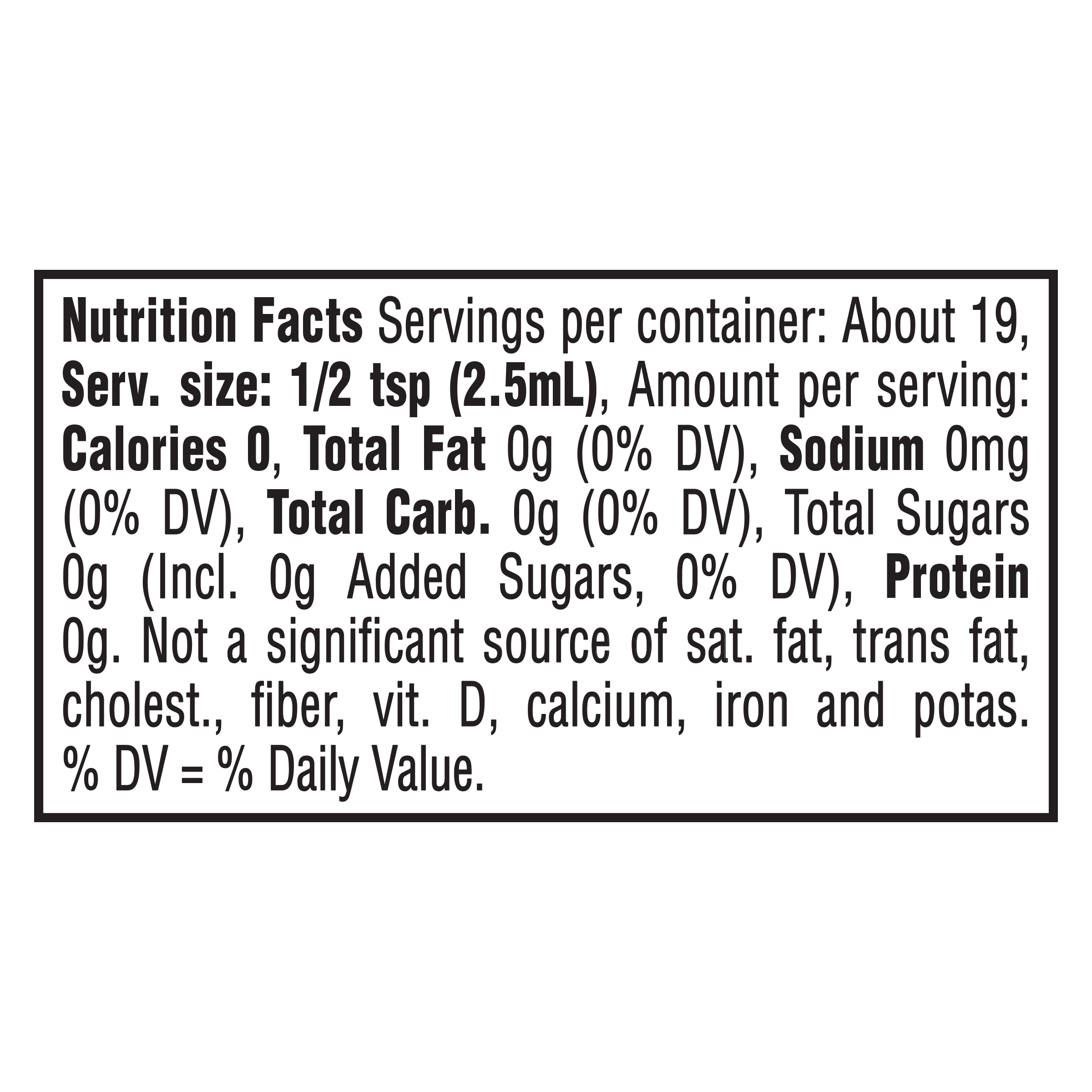 Nutrition info for this product.