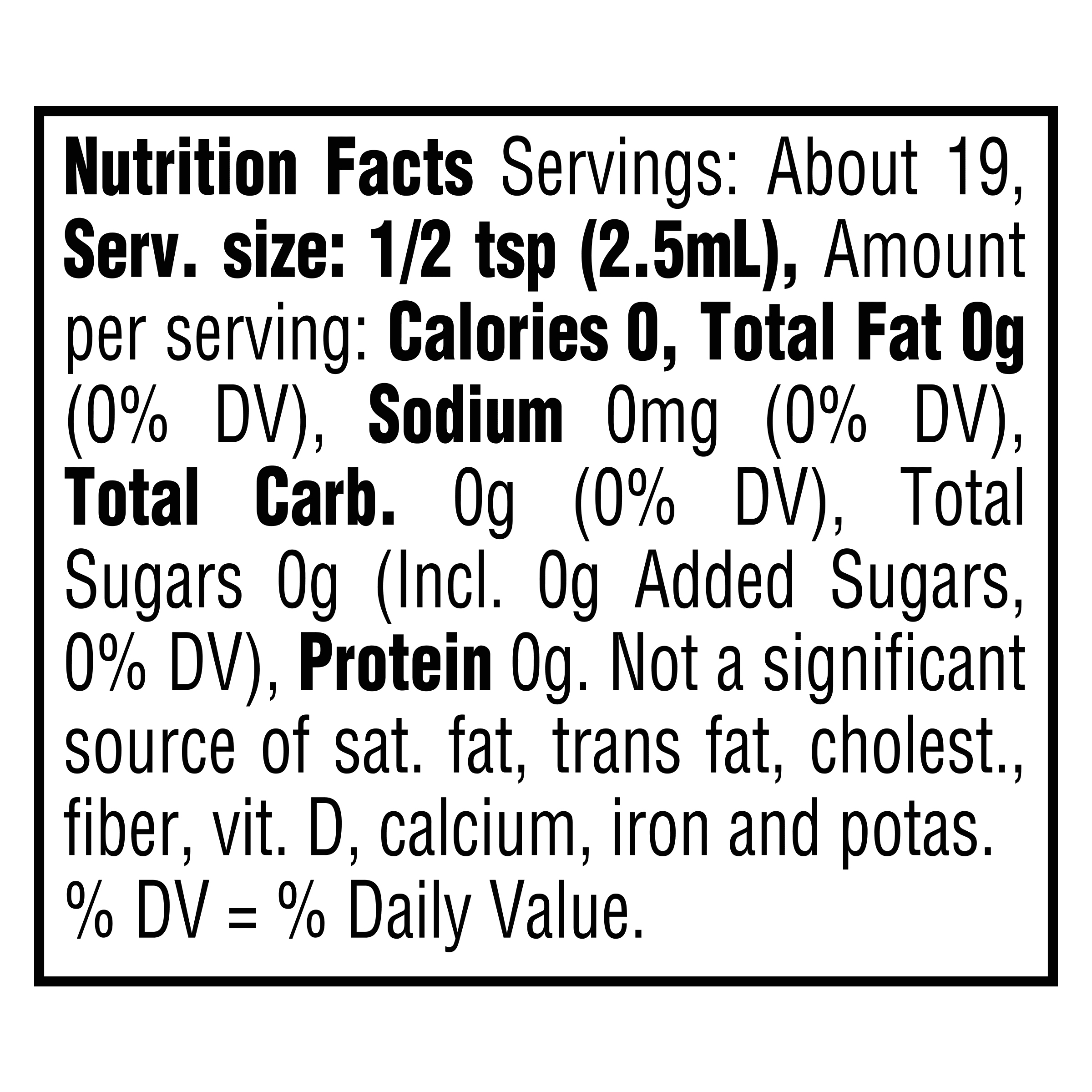 Nutrition info for this product.