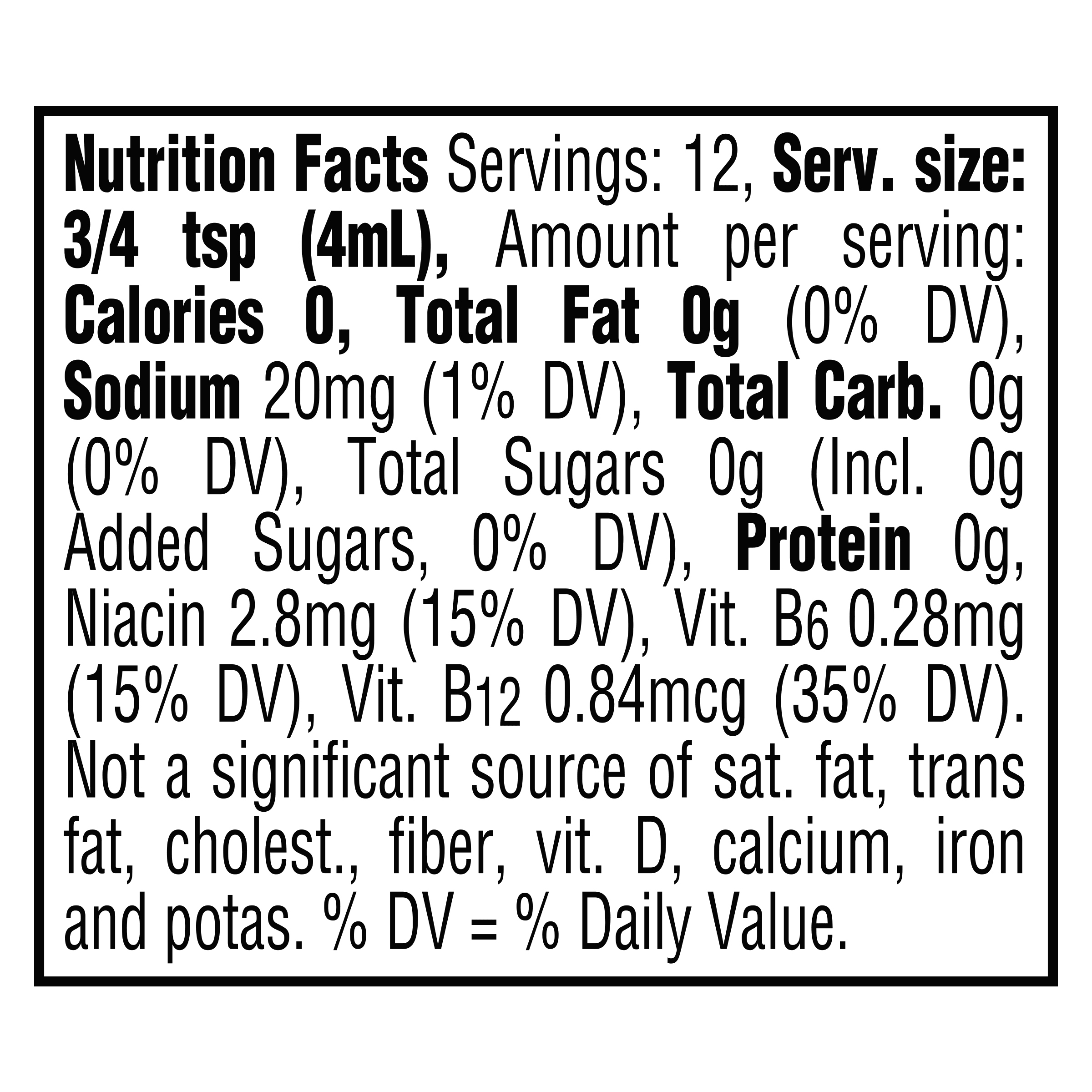Nutrition info for this product.