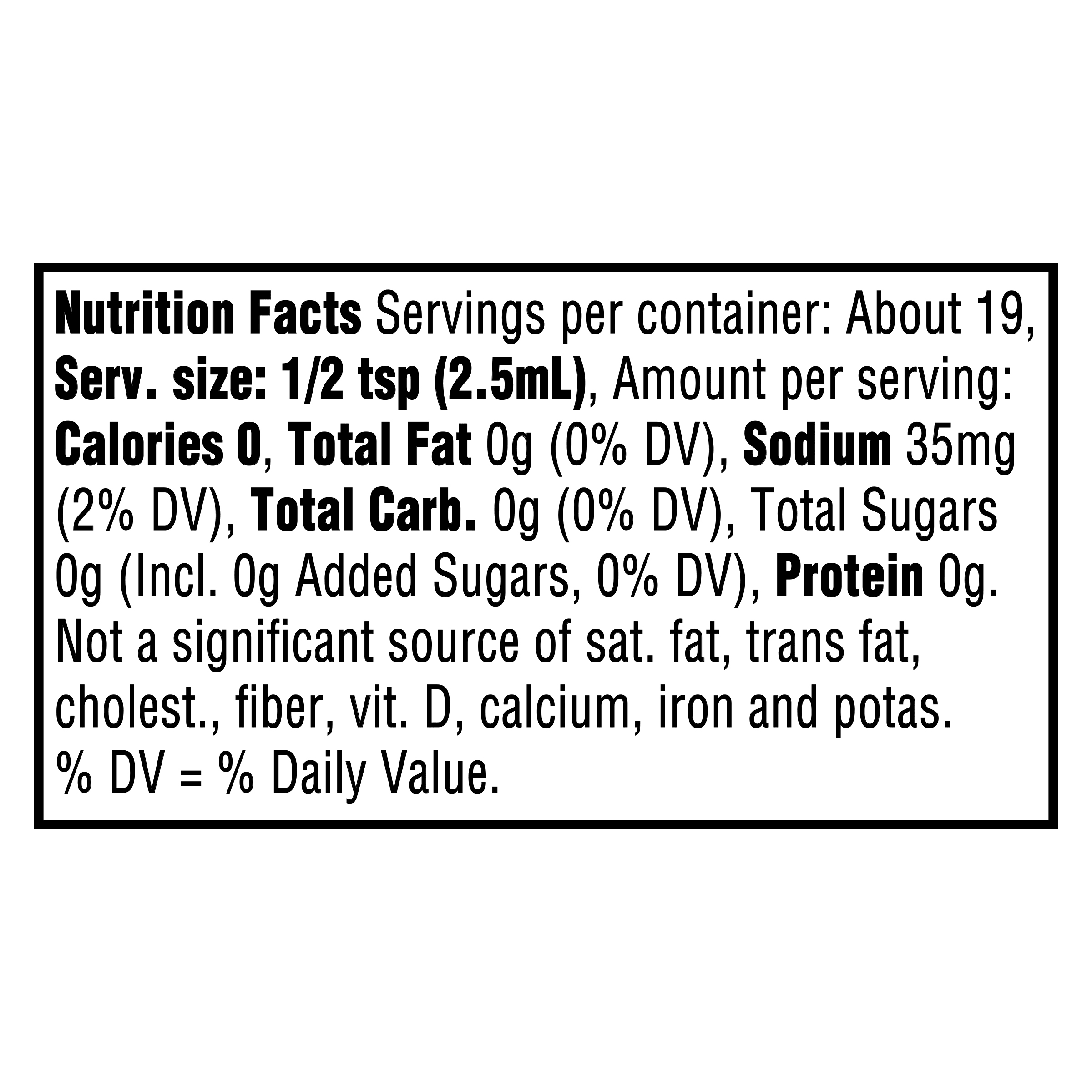 Nutrition info for this product.