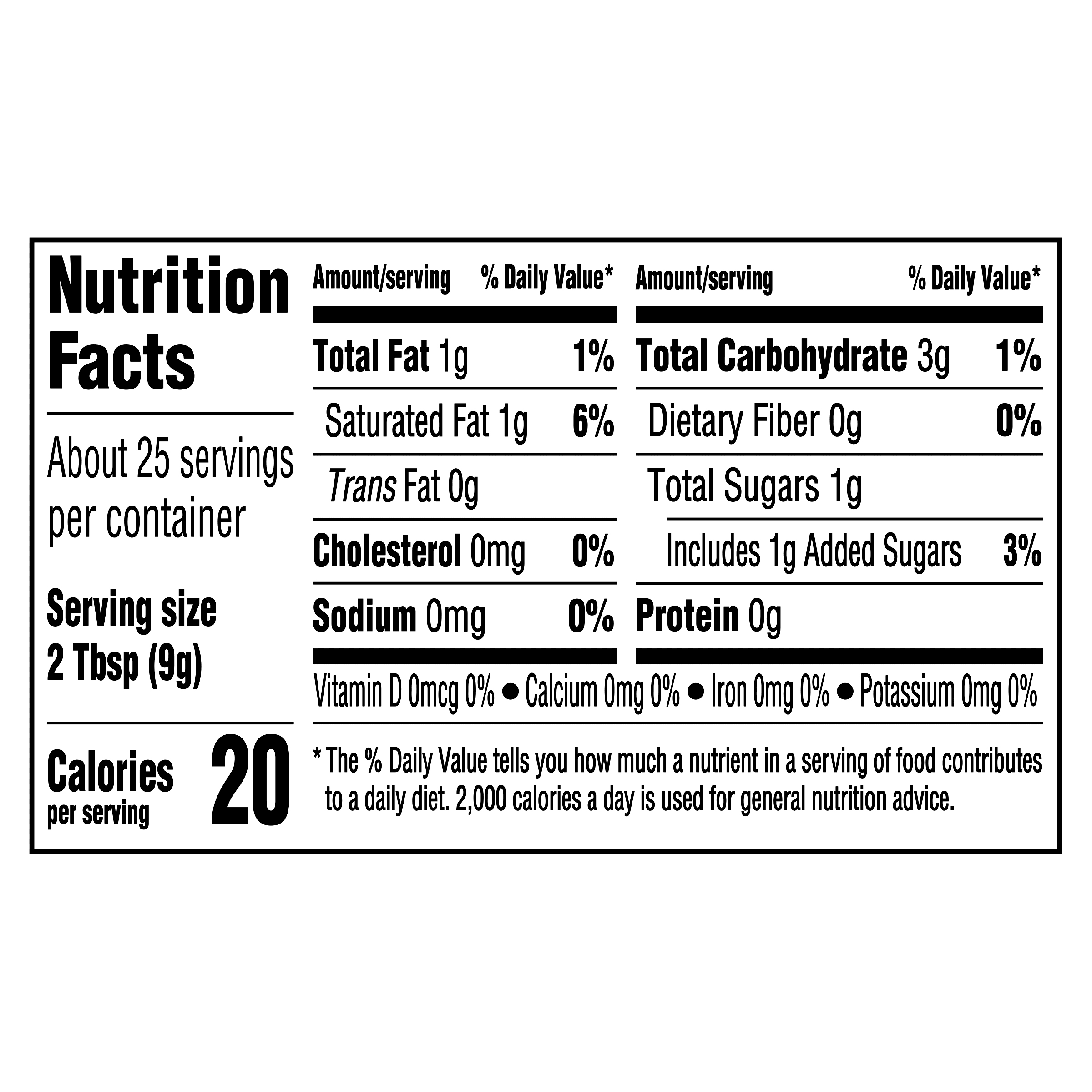 Nutrition info for this product.