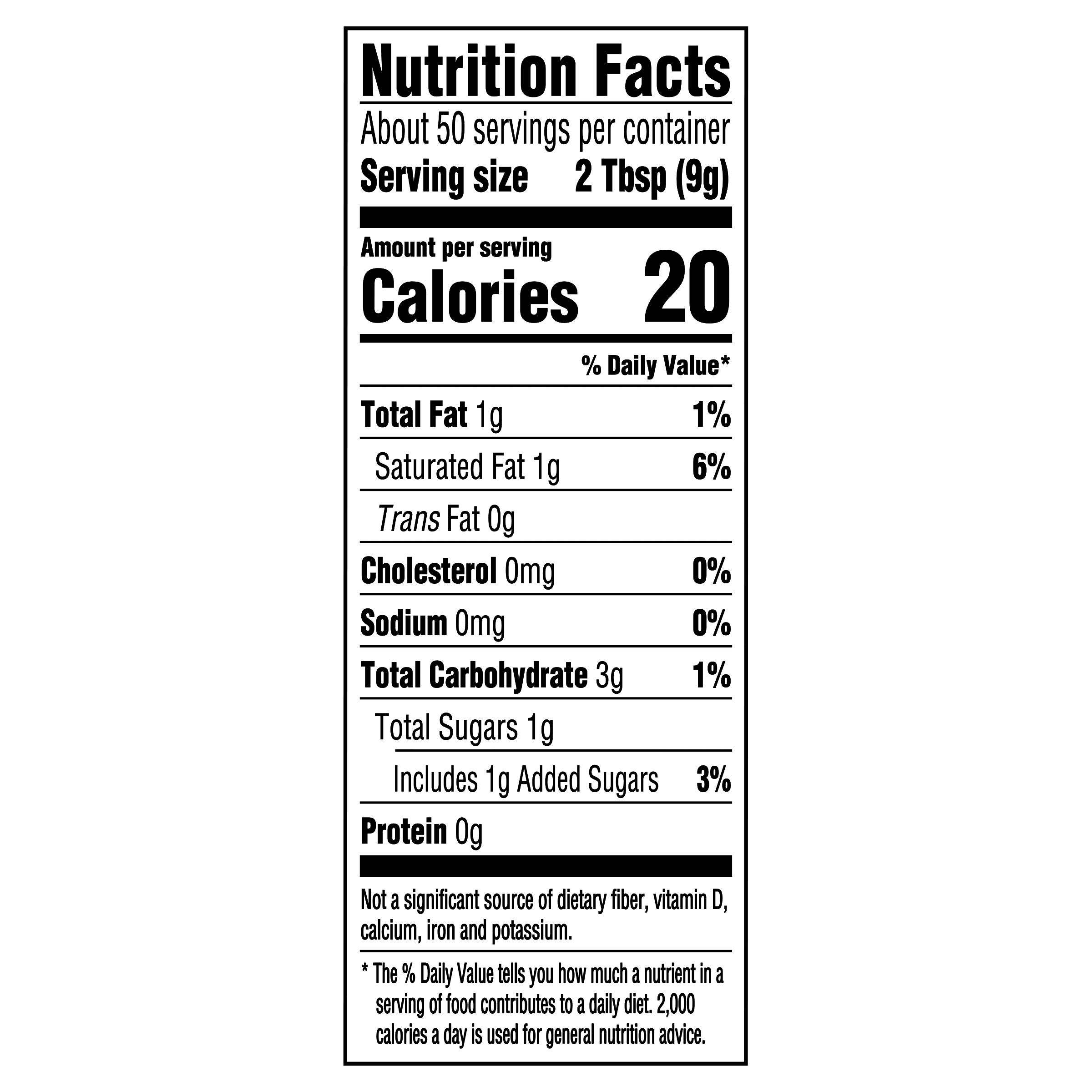 Nutrition info for this product.