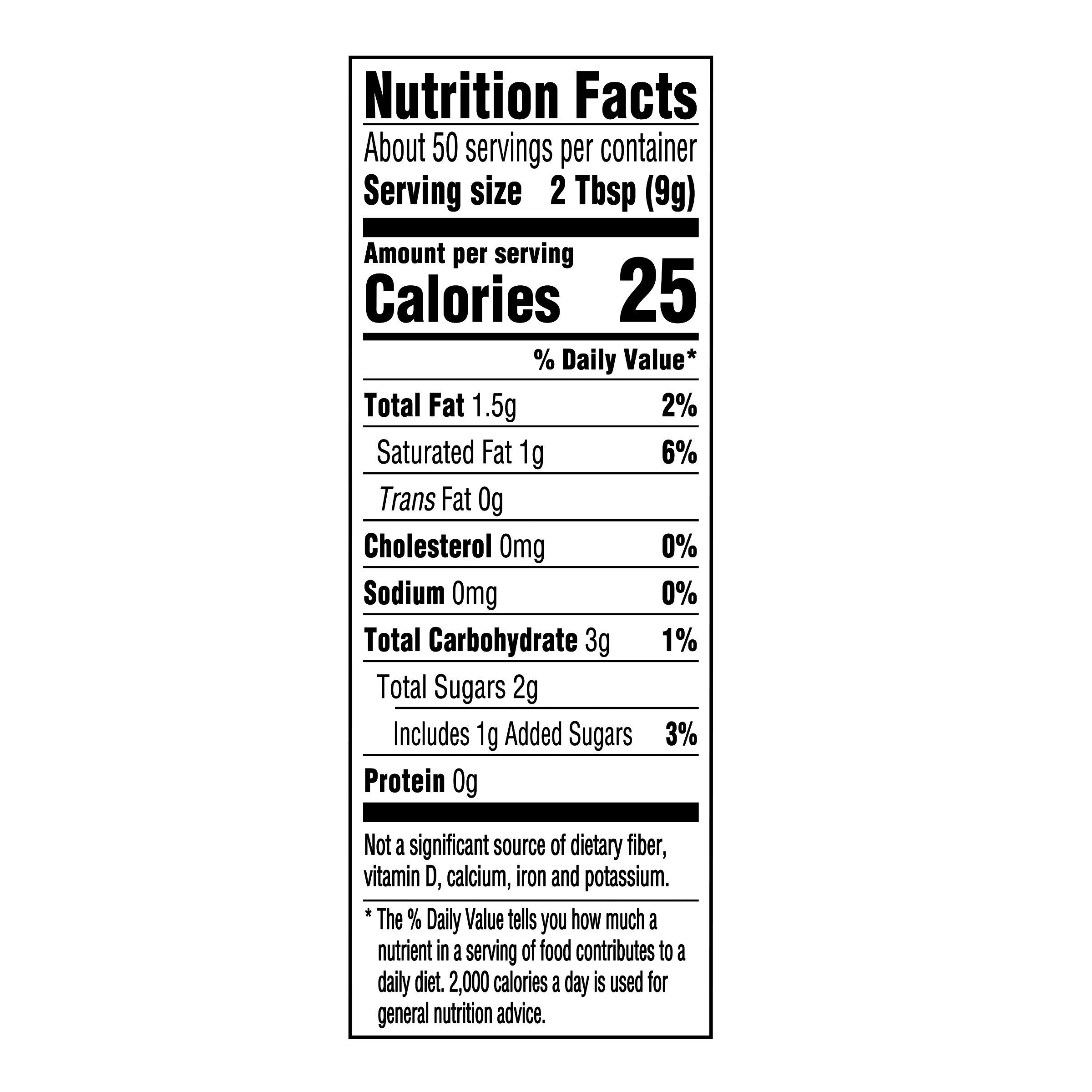 Nutrition info for this product.