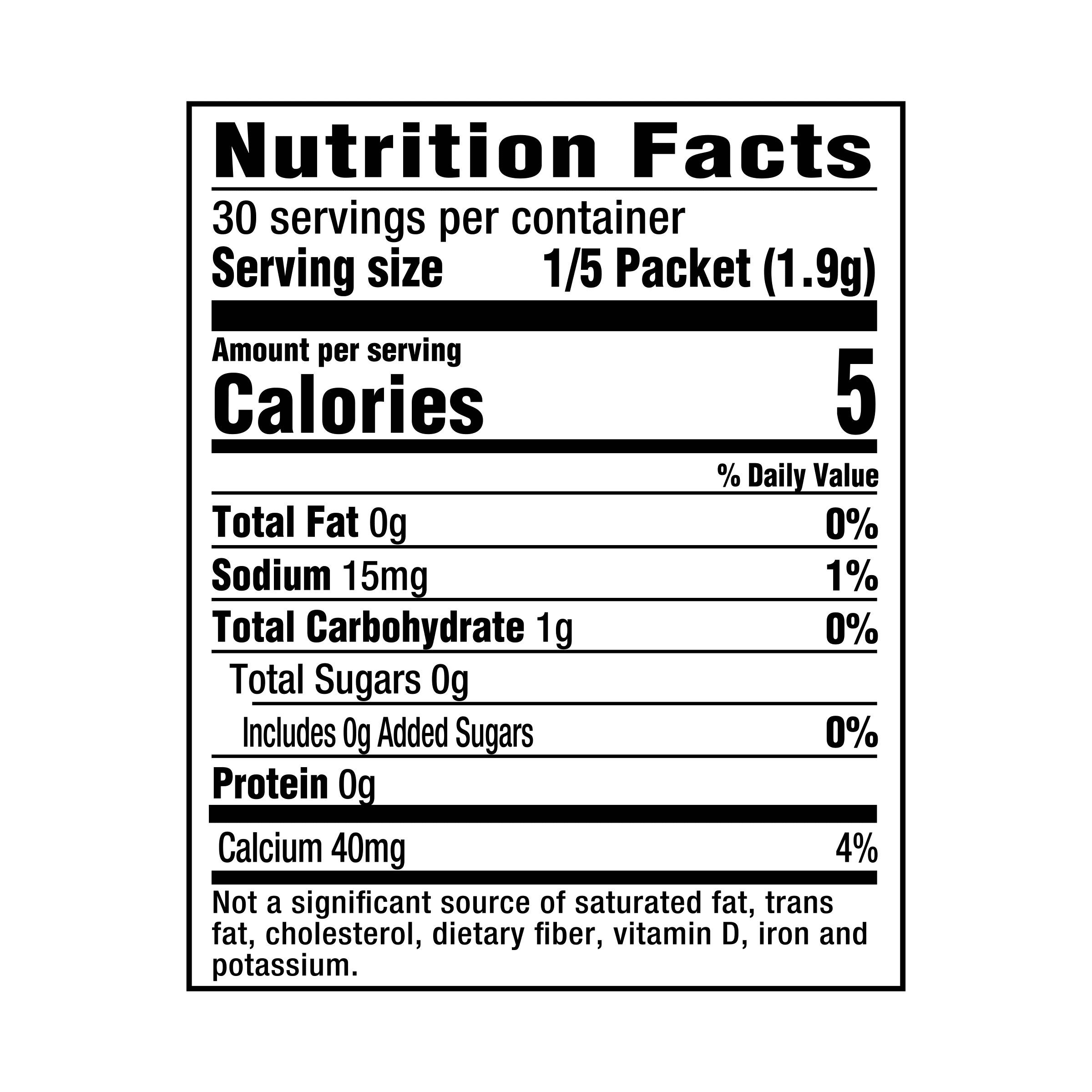 Nutrition info for this product.