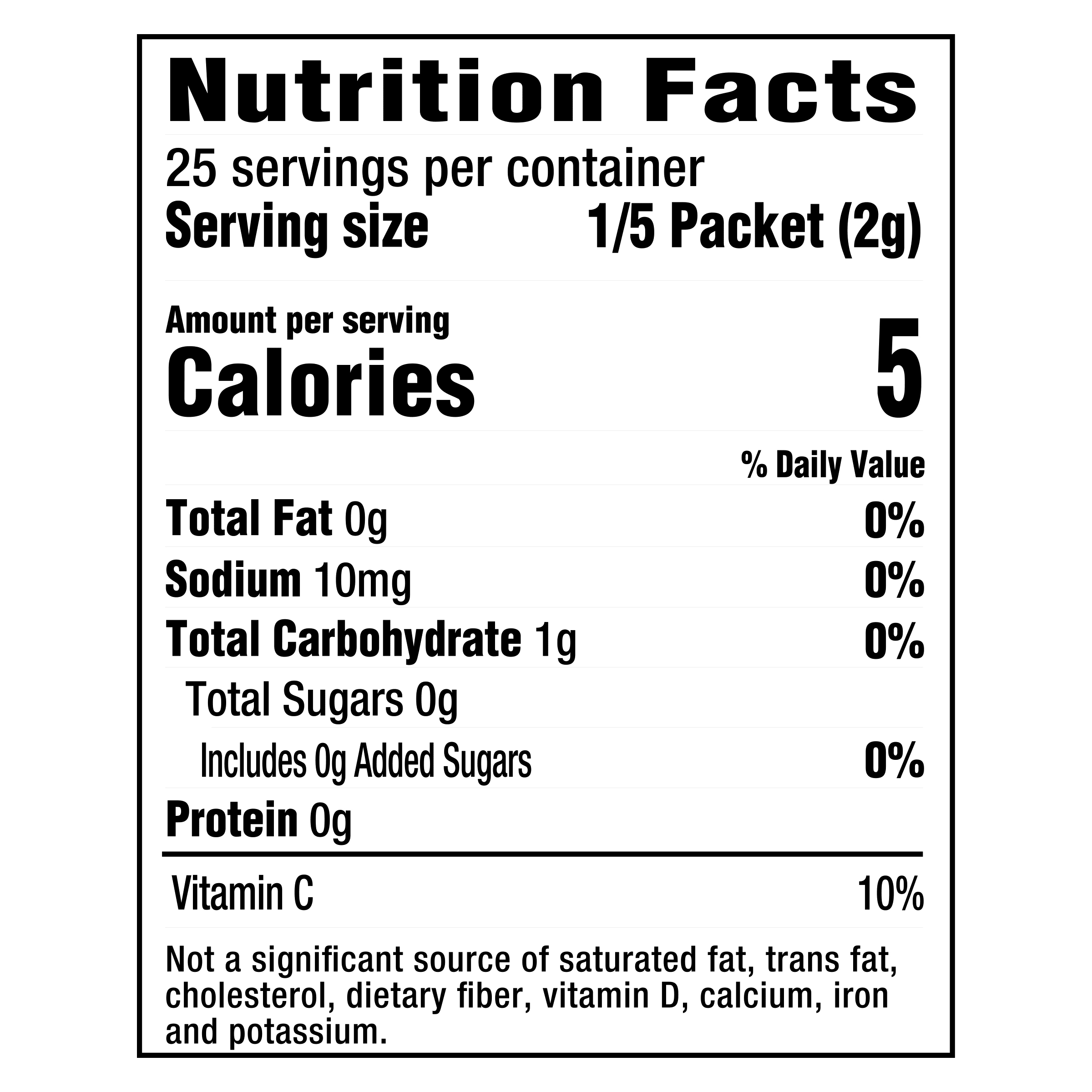 Nutrition info for this product.