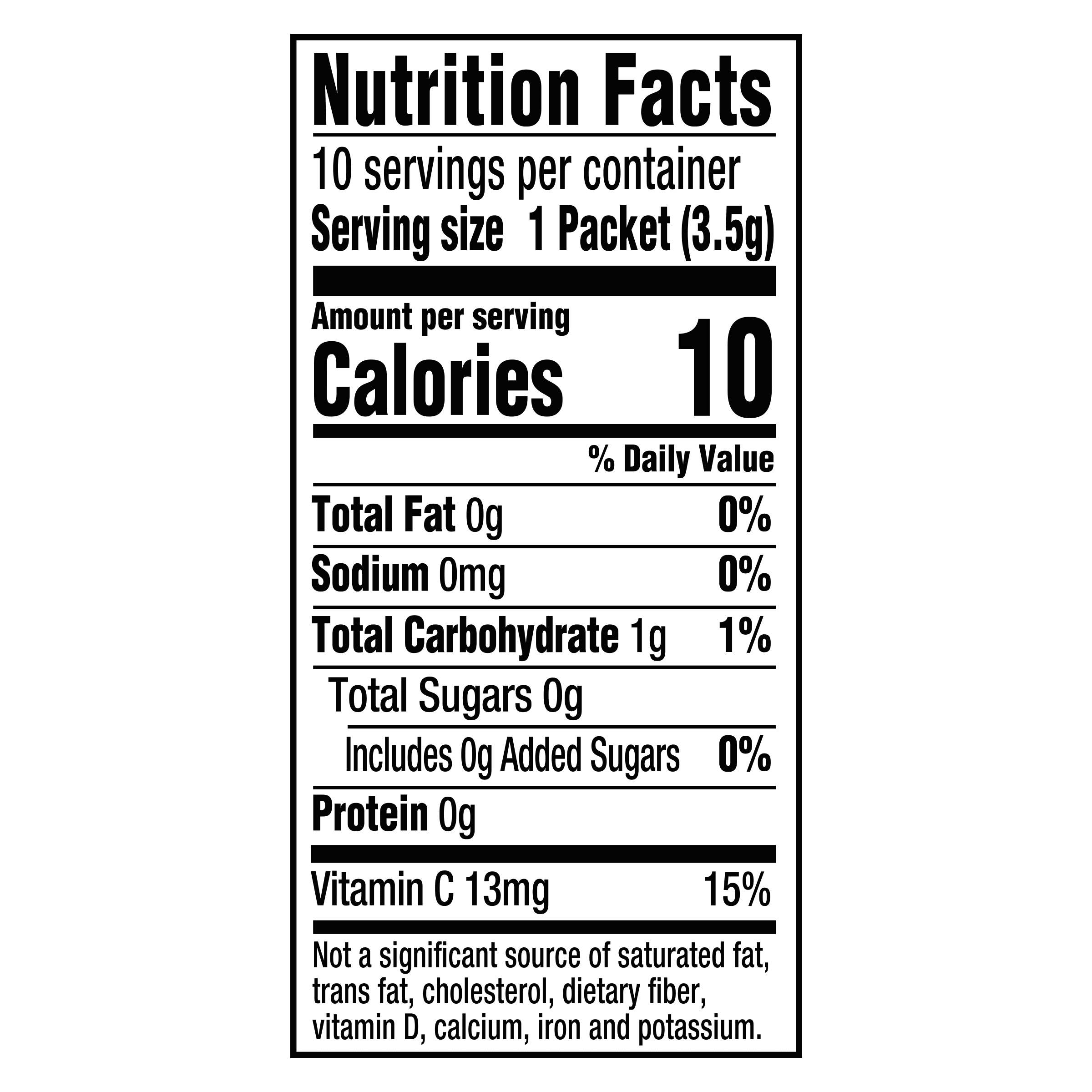 Nutrition info for this product.