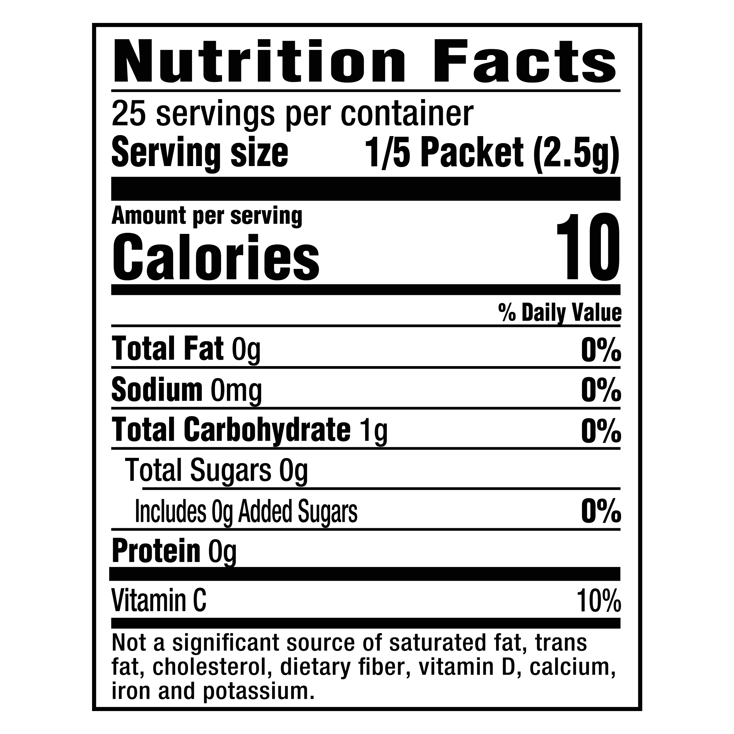 Nutrition info for this product.