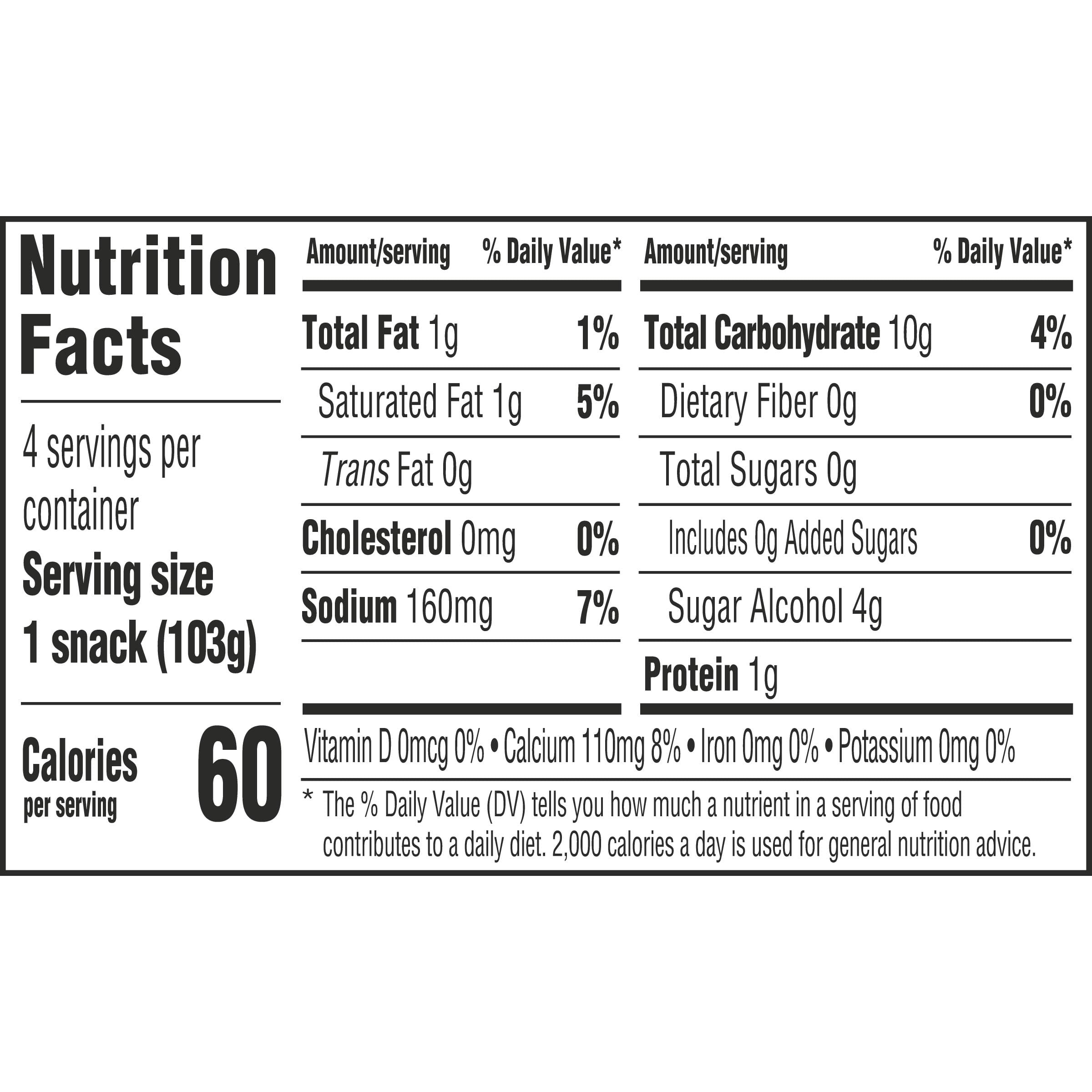Nutrition info for this product.