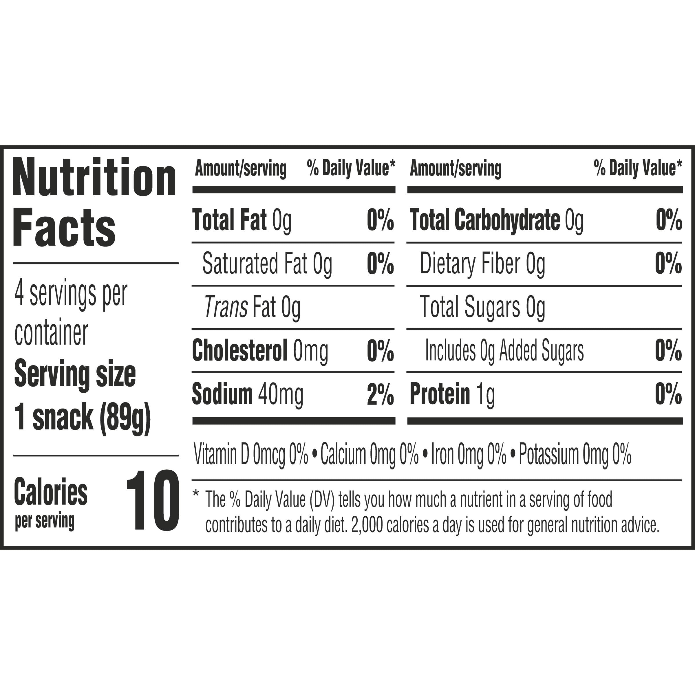 Nutrition info for this product.