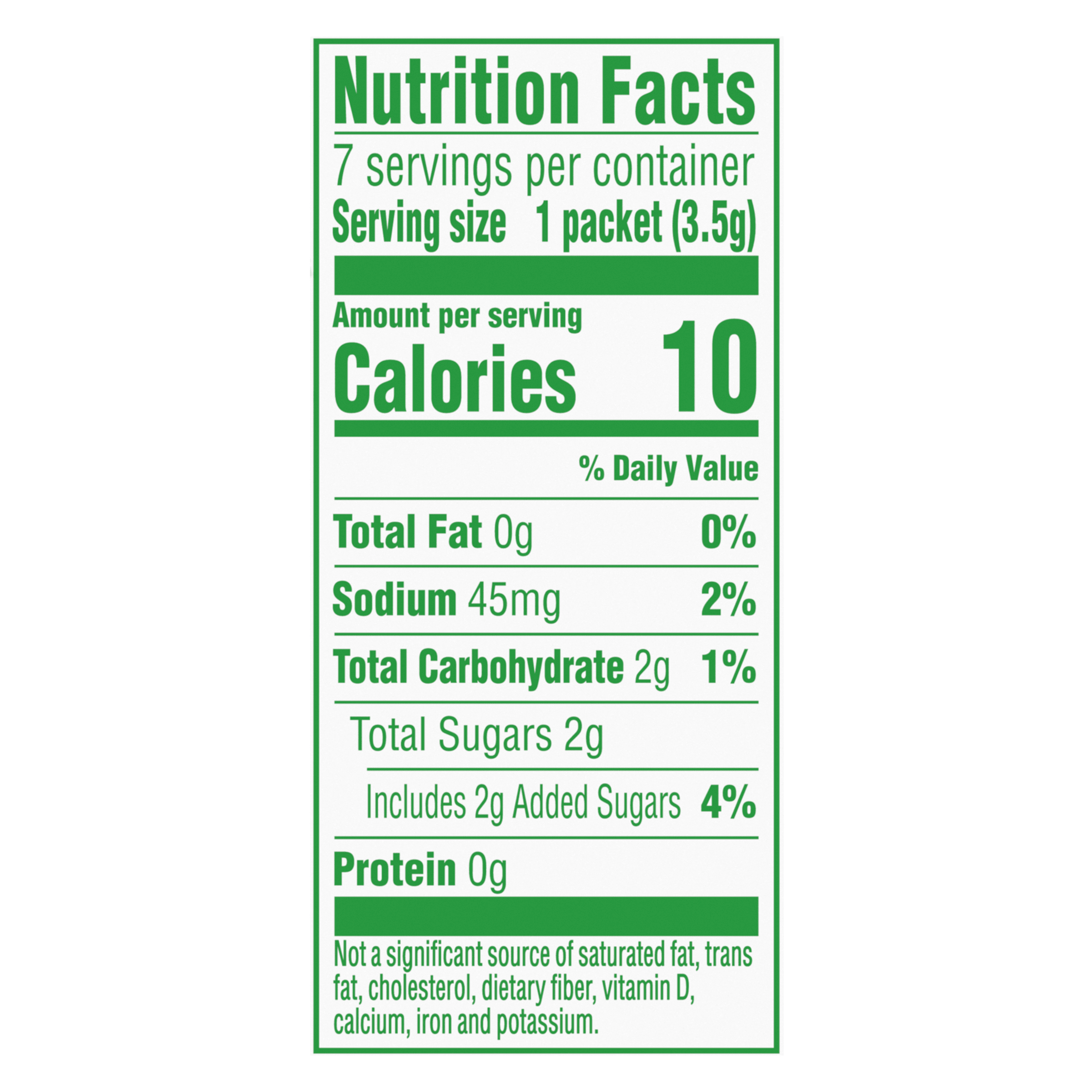 Nutrition info for this product.