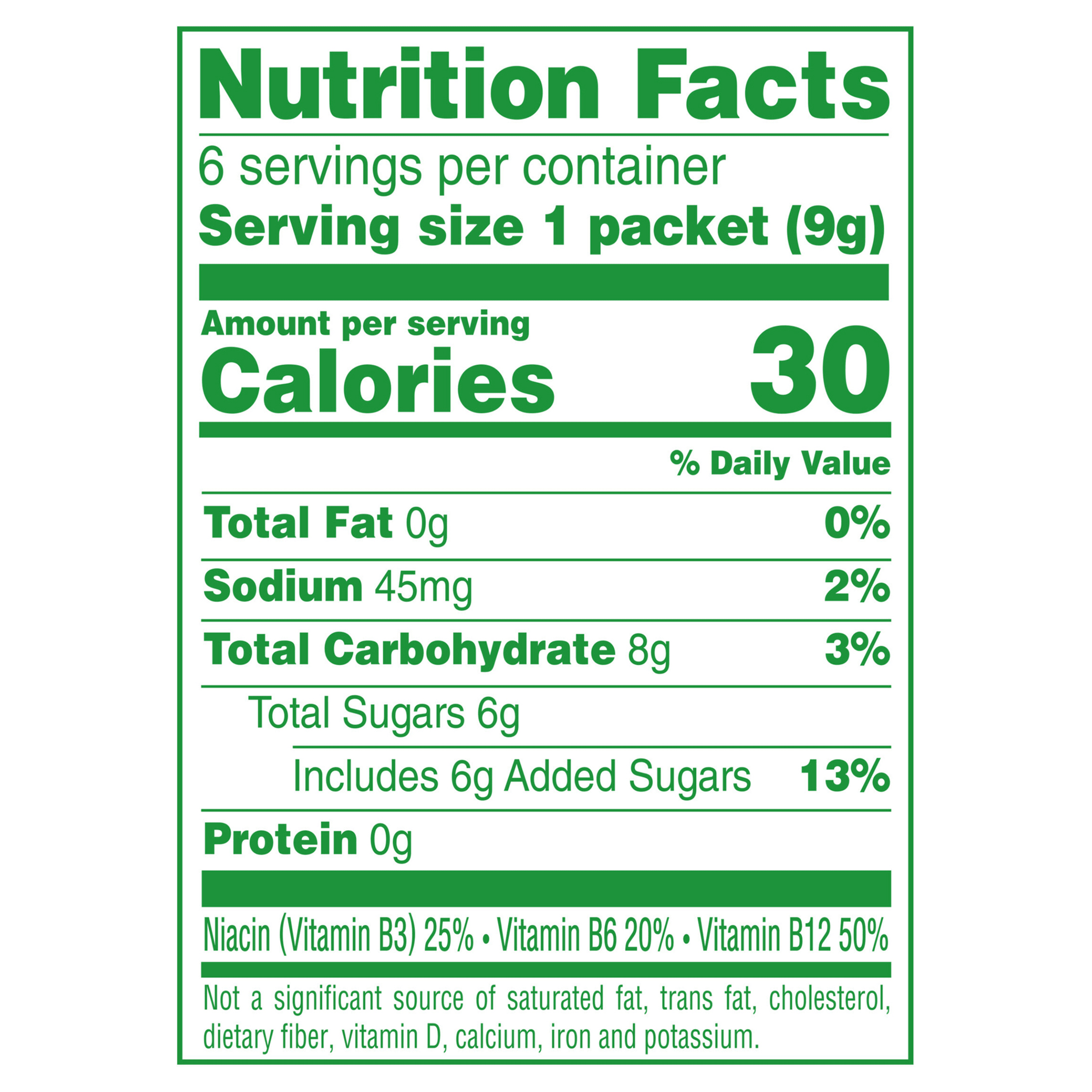 Nutrition info for this product.