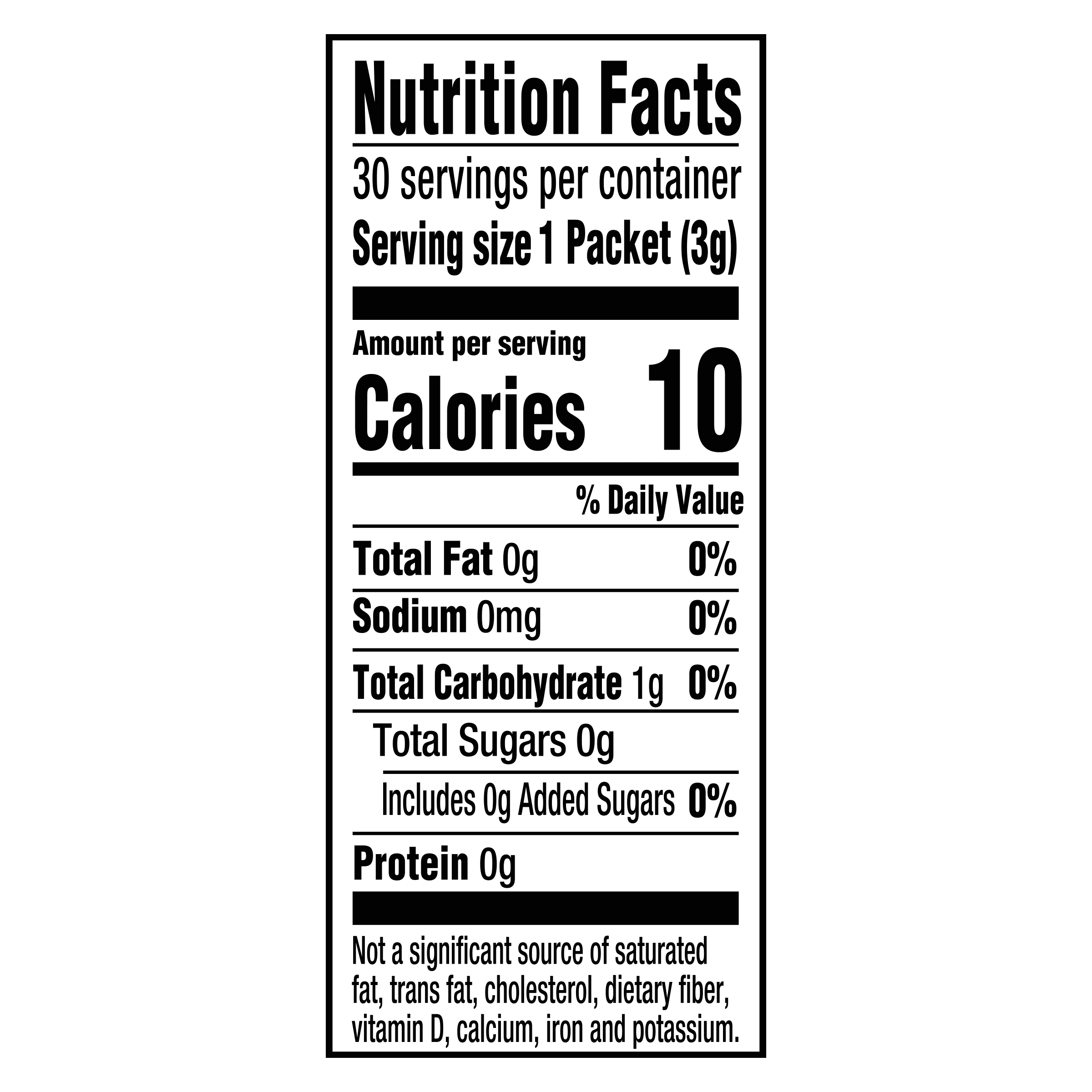 Nutrition info for this product.