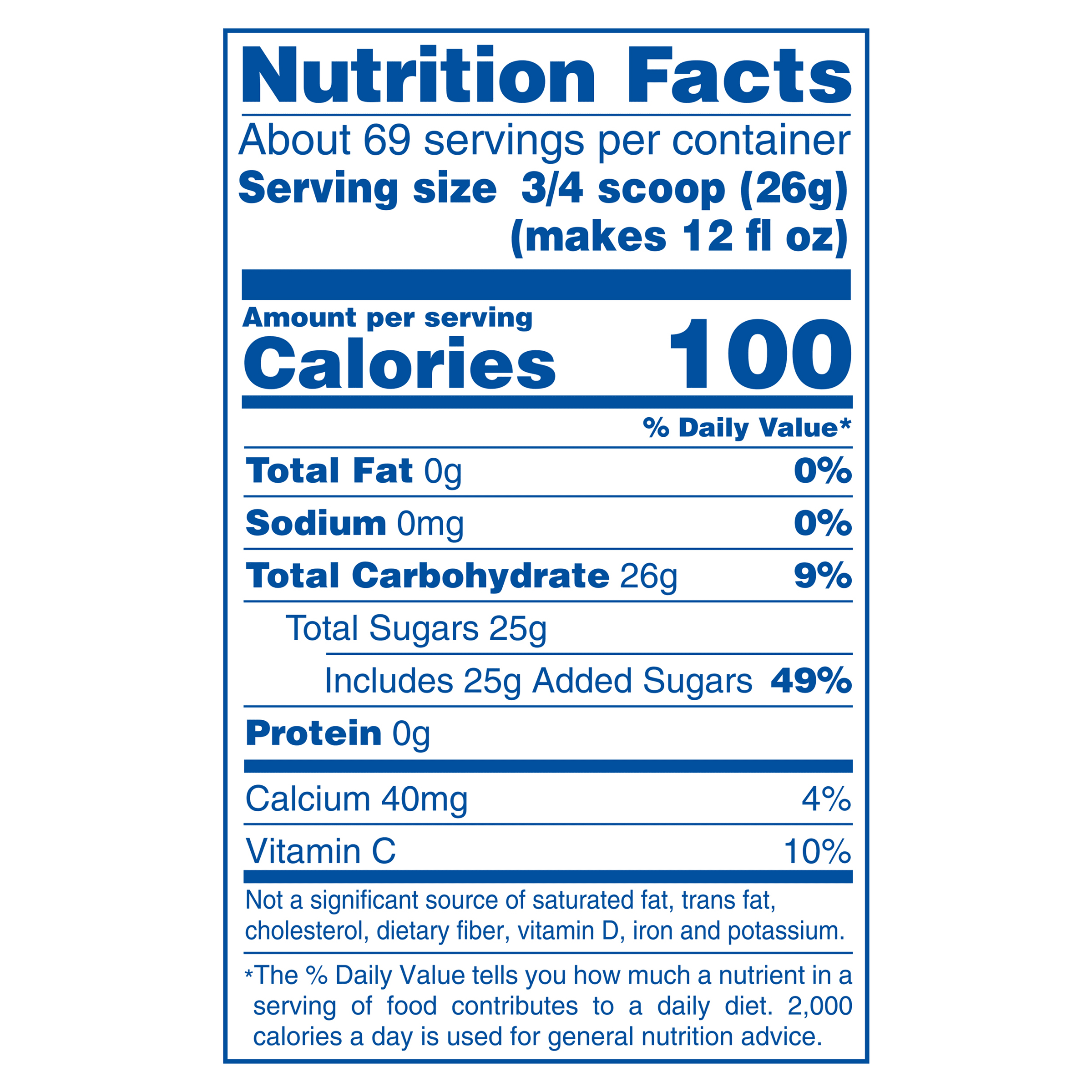 Nutrition info for this product.