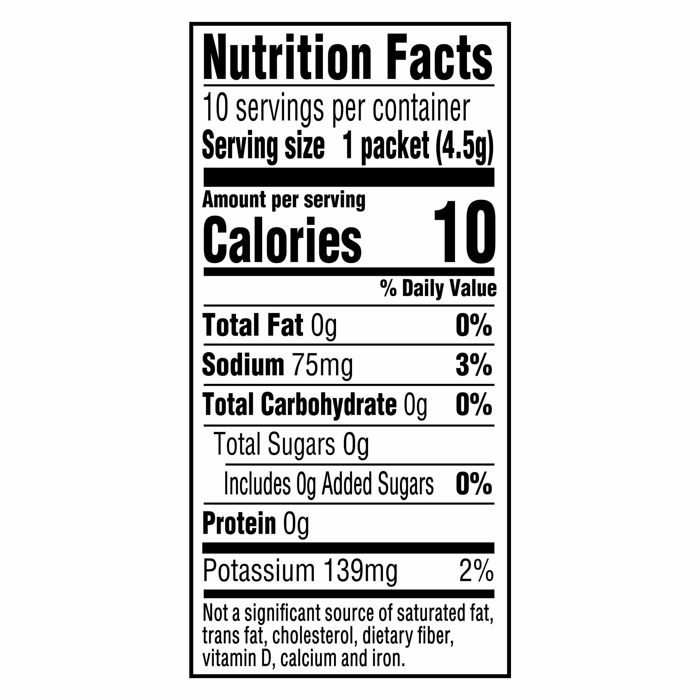 Nutrition info for this product.