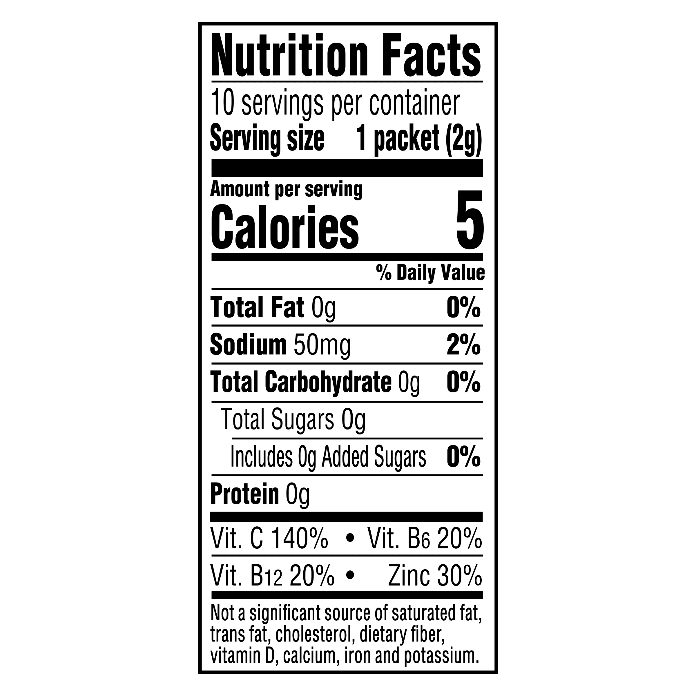 Nutrition info for this product.
