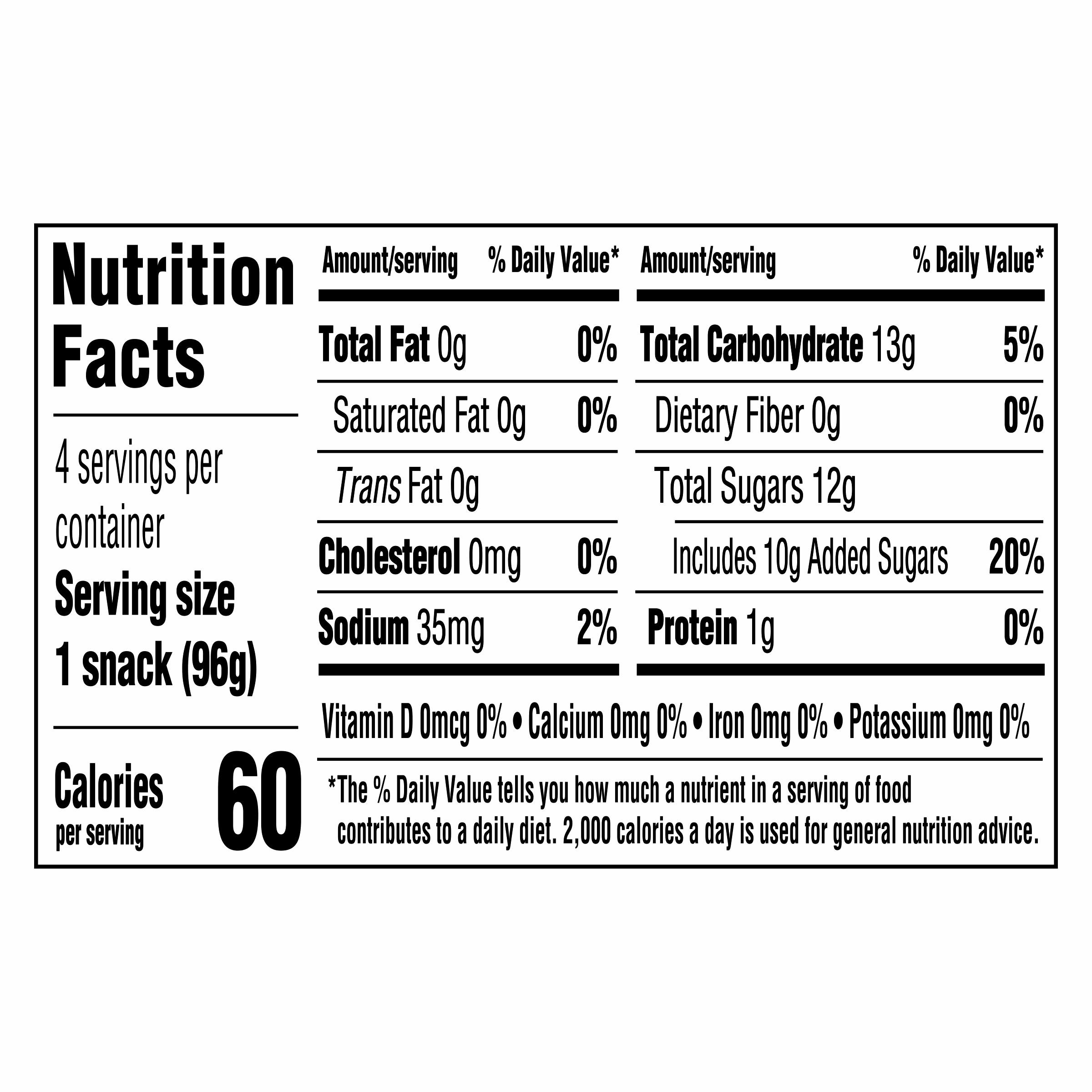 Nutrition info for this product.