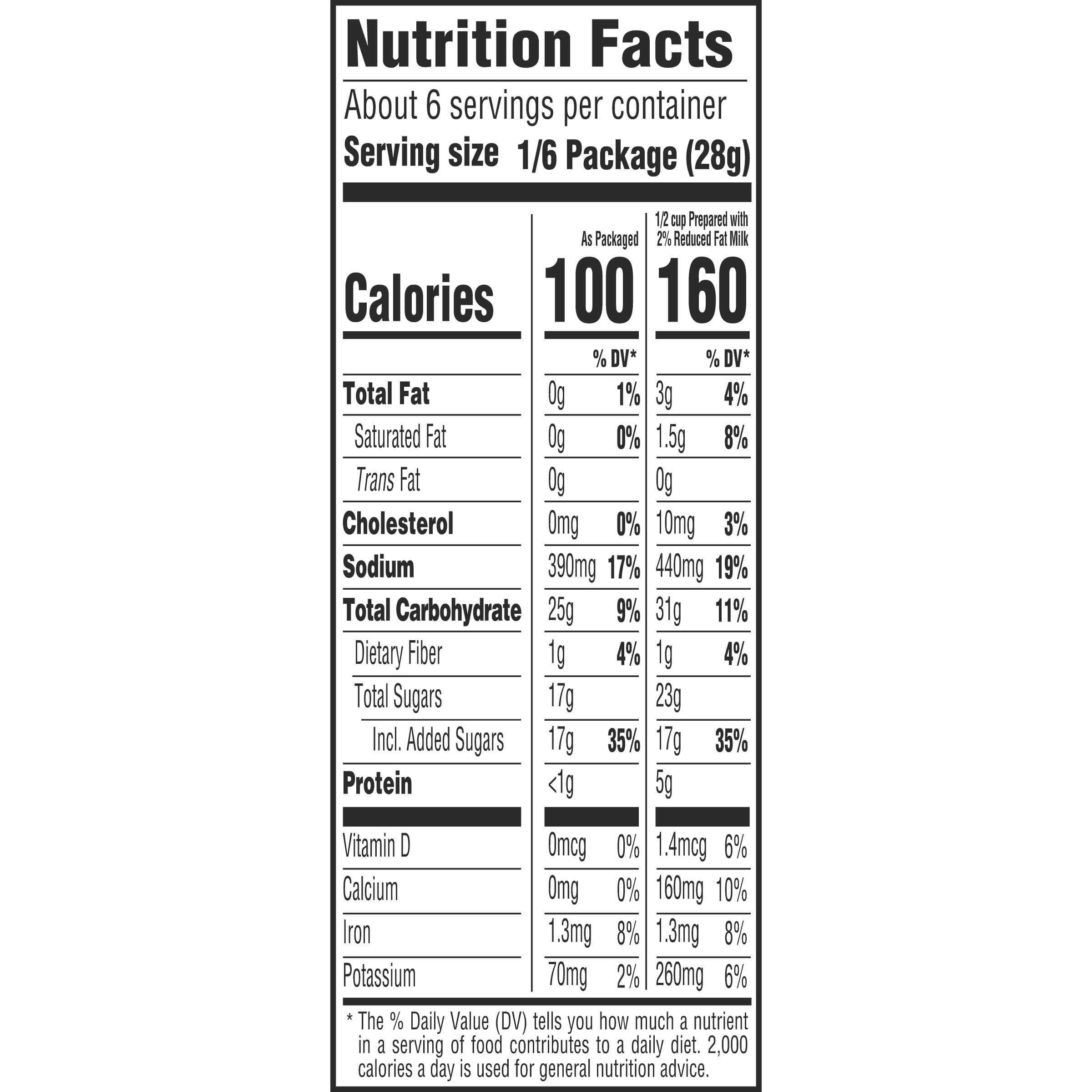Nutrition info for this product.