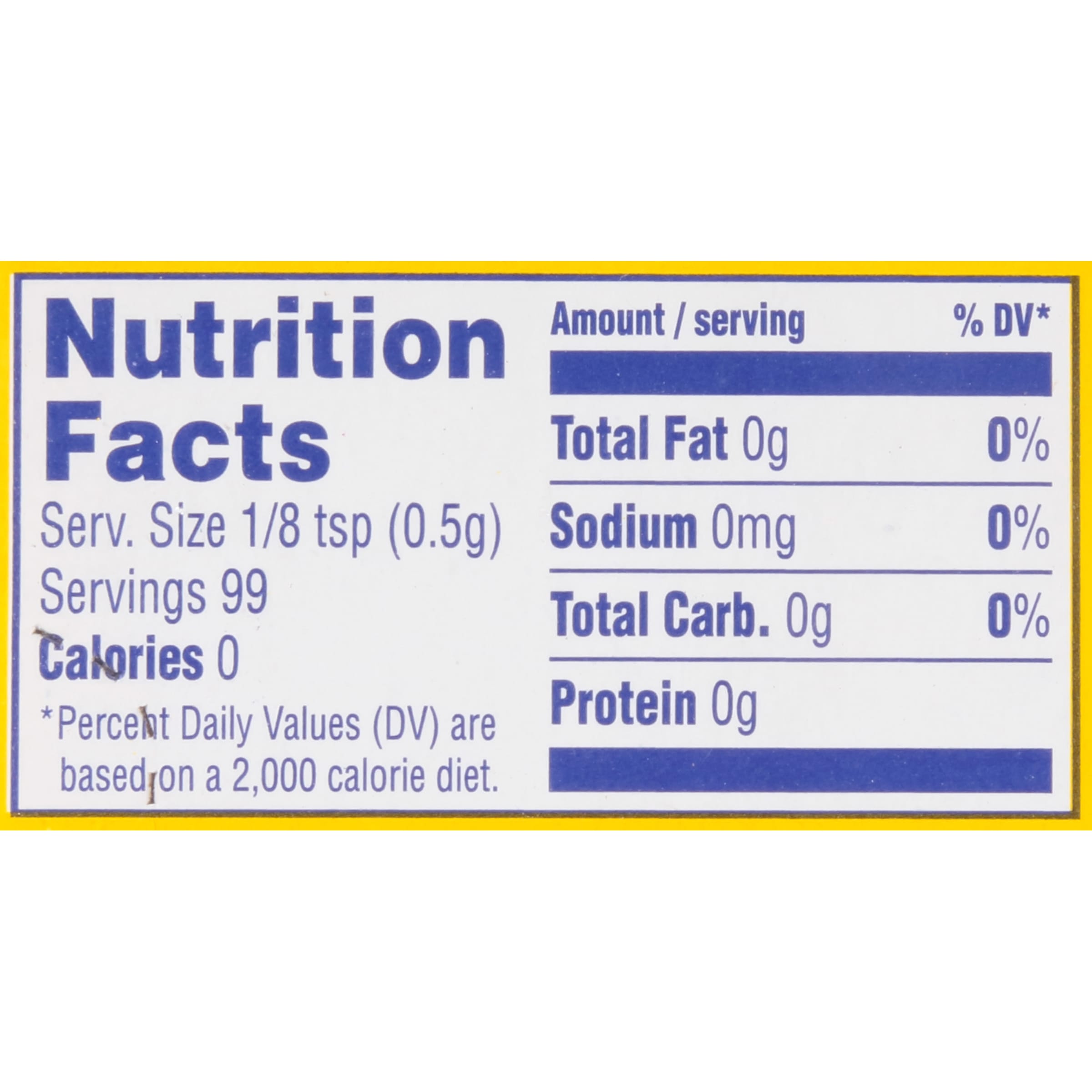 Nutrition info for this product.