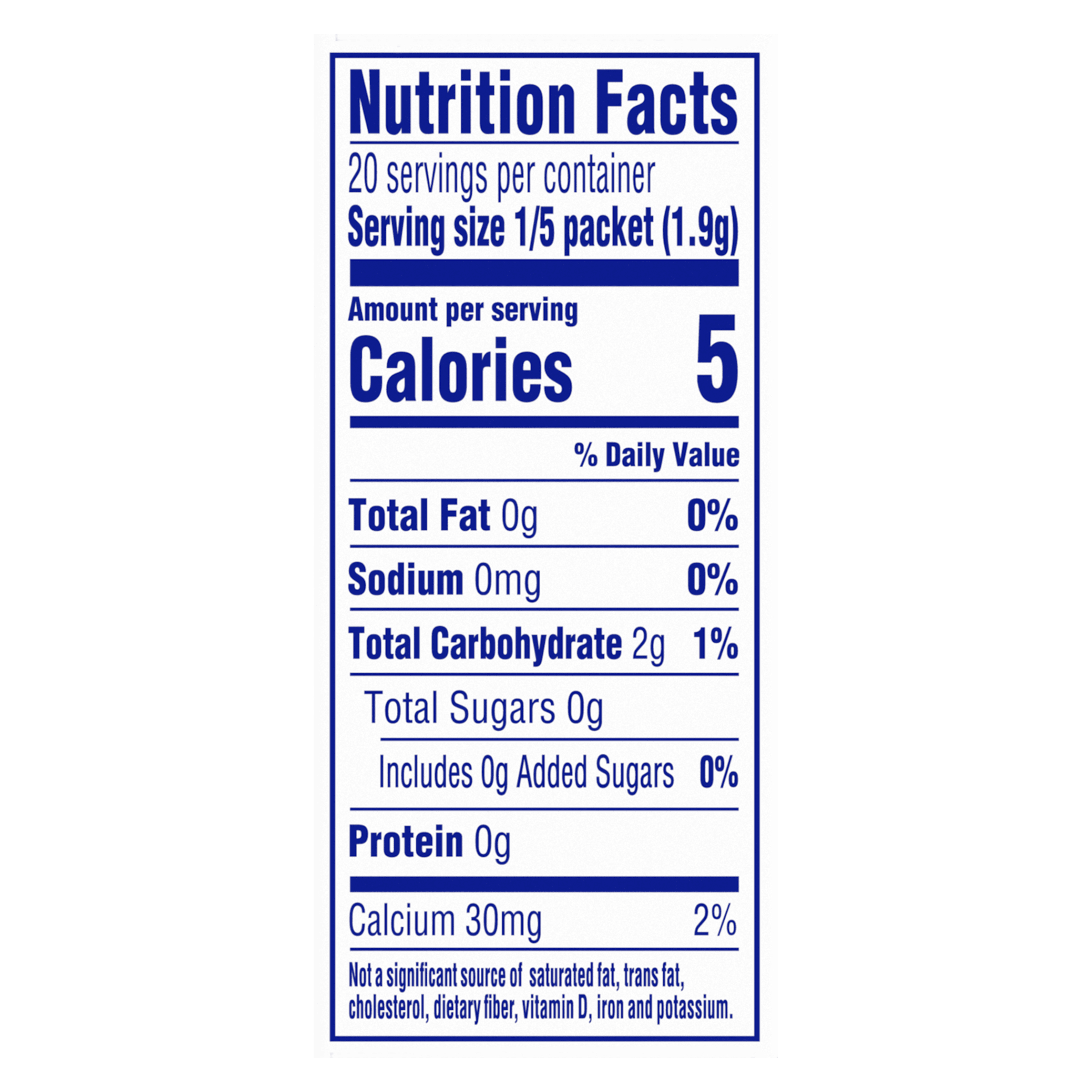Nutrition info for this product.