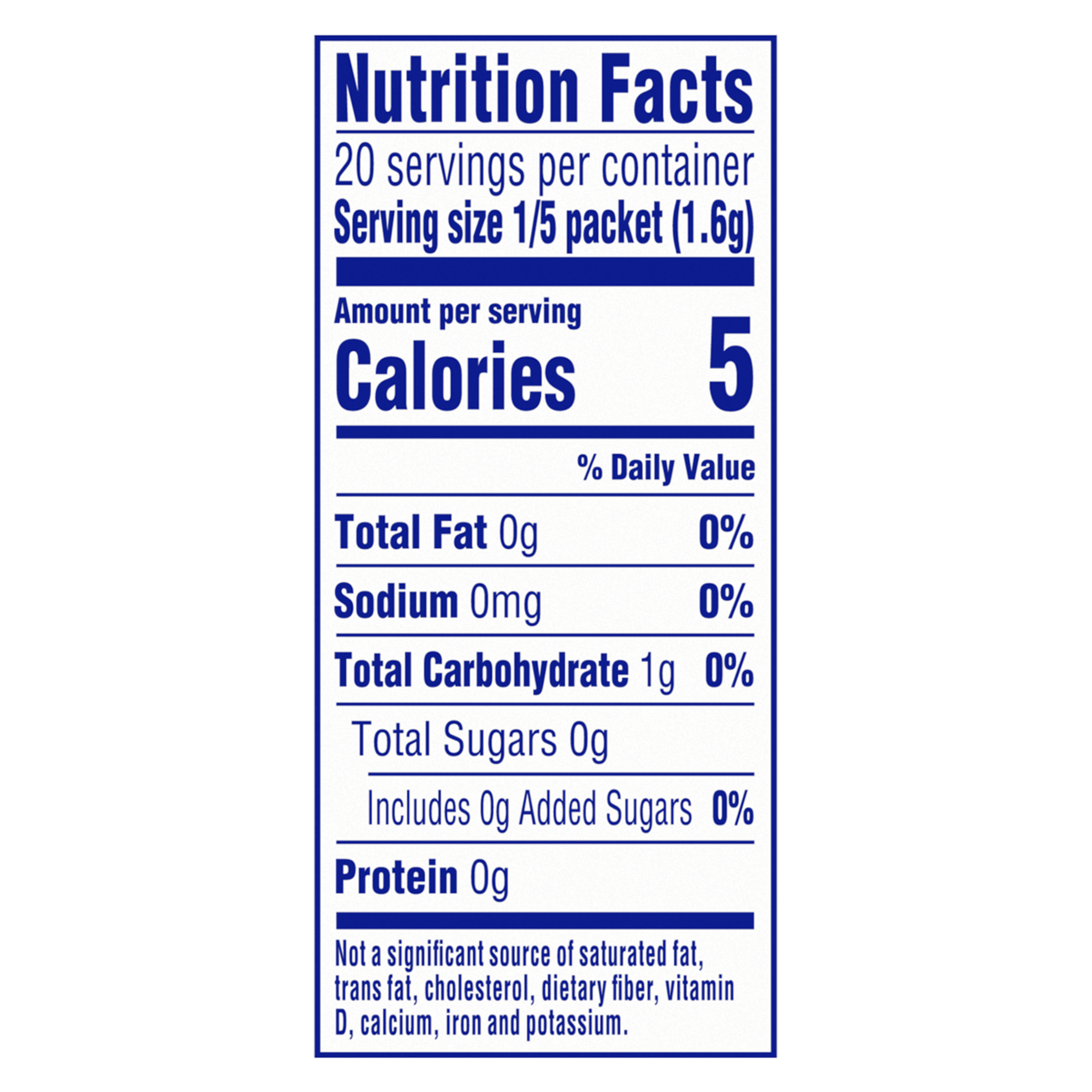 Nutrition info for this product.