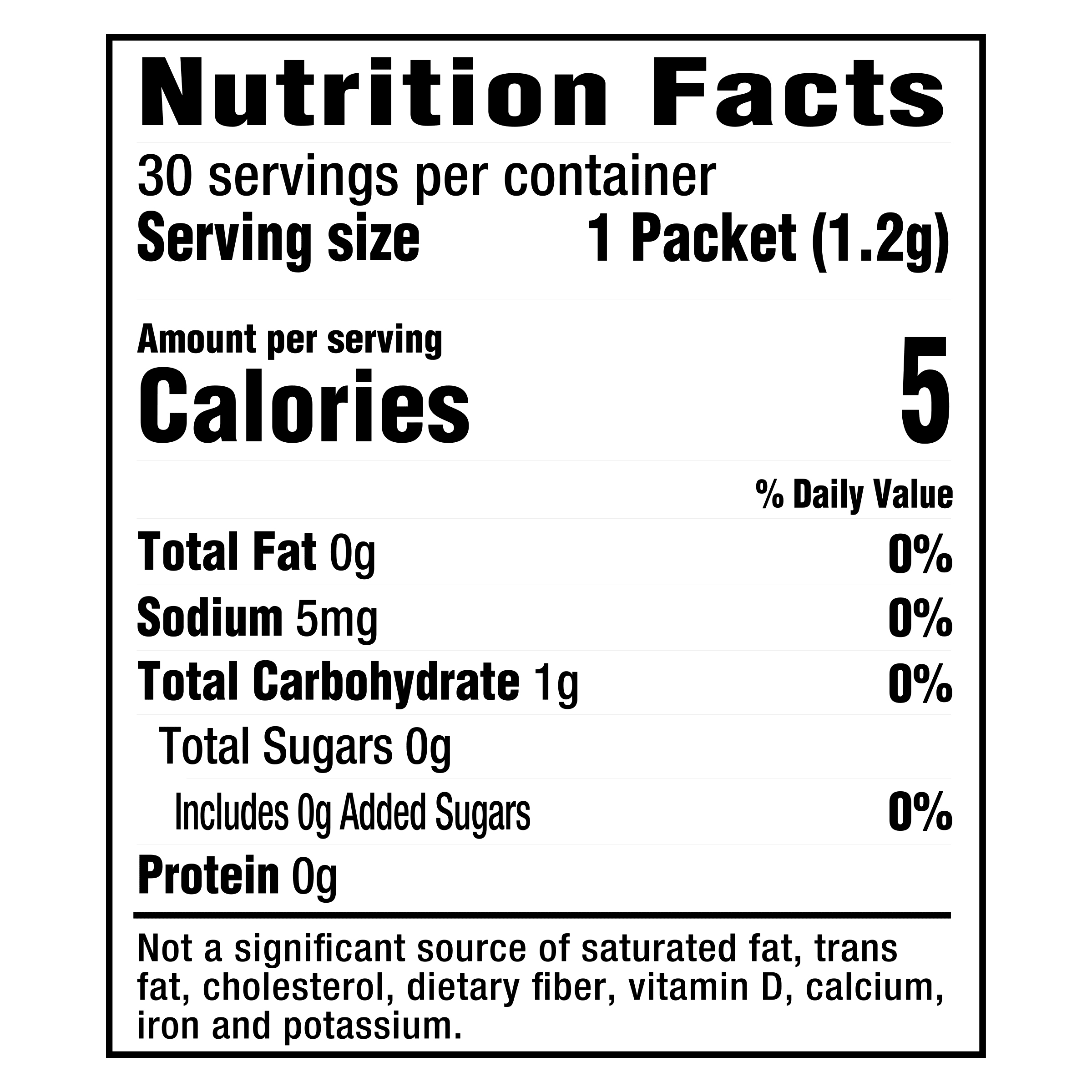 Nutrition info for this product.