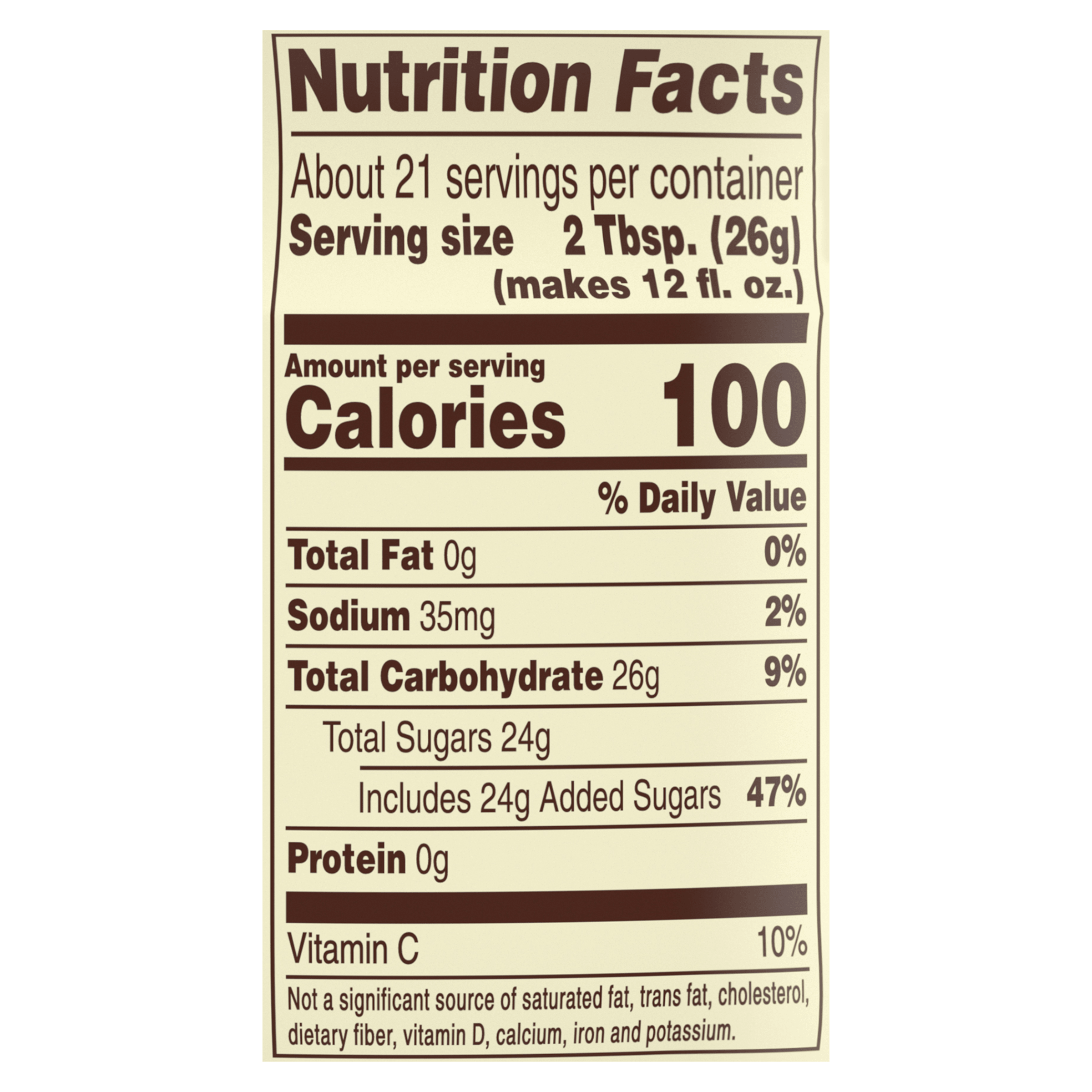 Nutrition info for this product.