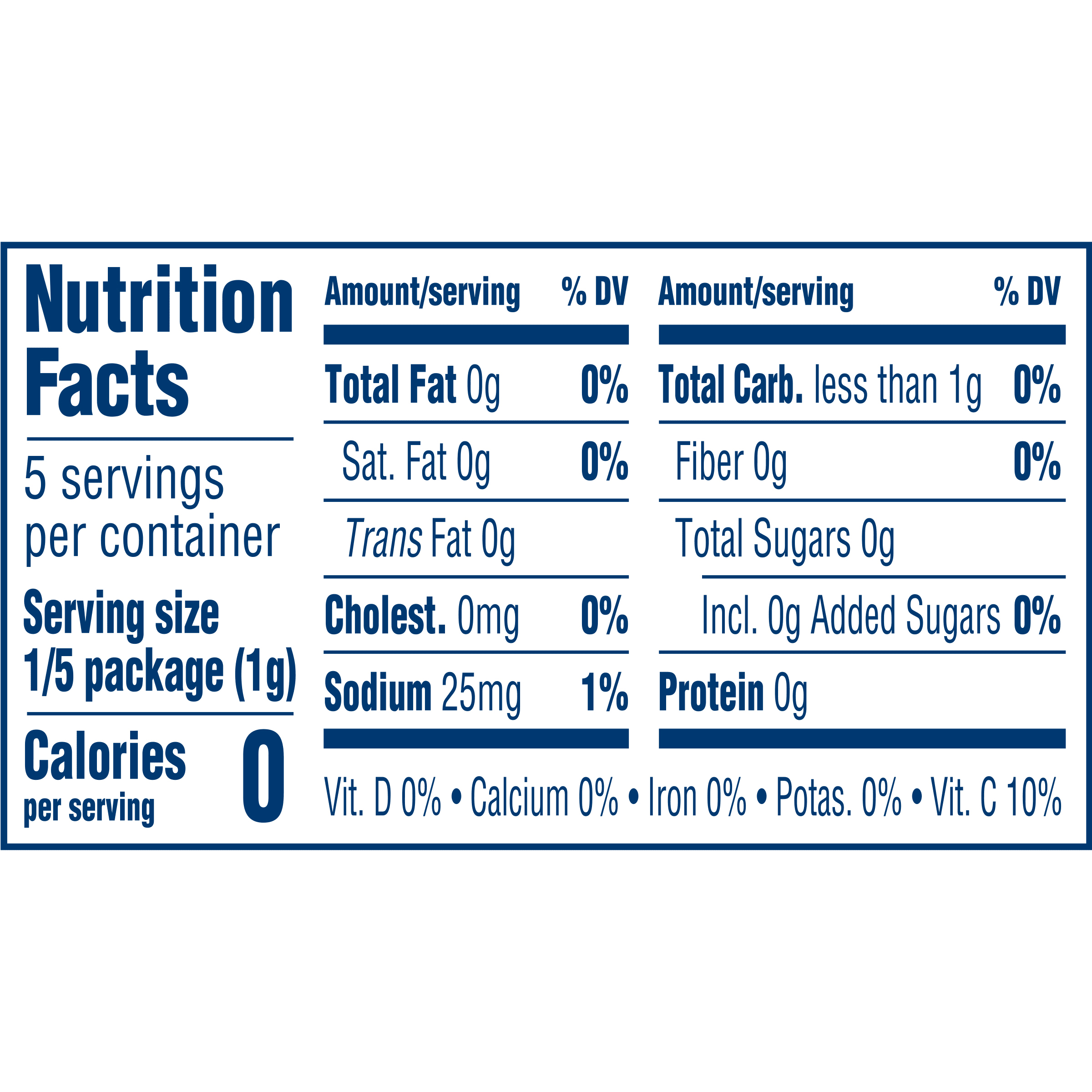 Nutrition info for this product.