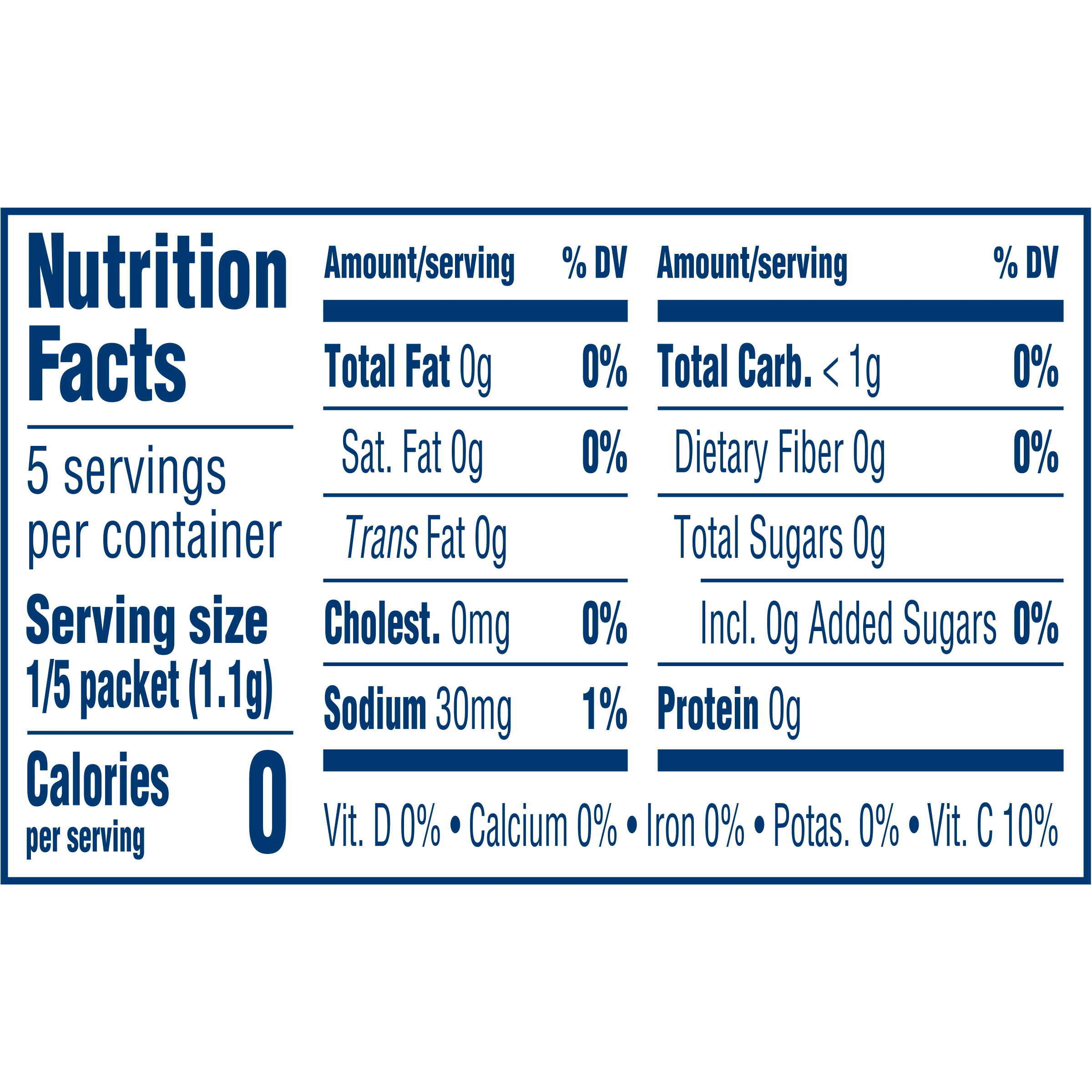 Nutrition info for this product.