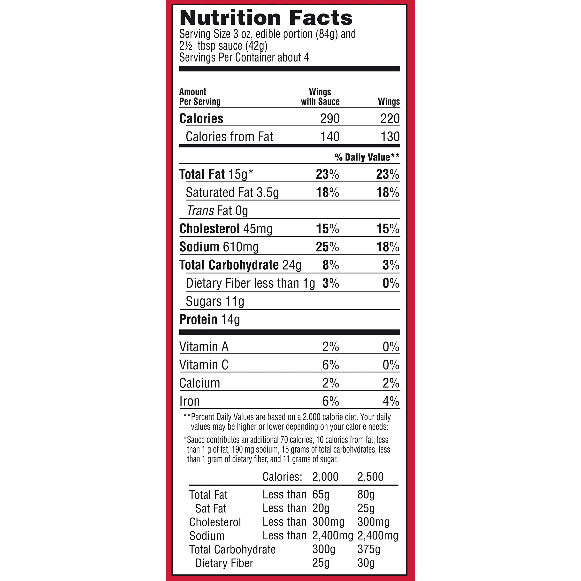 Nutrition info for this product.