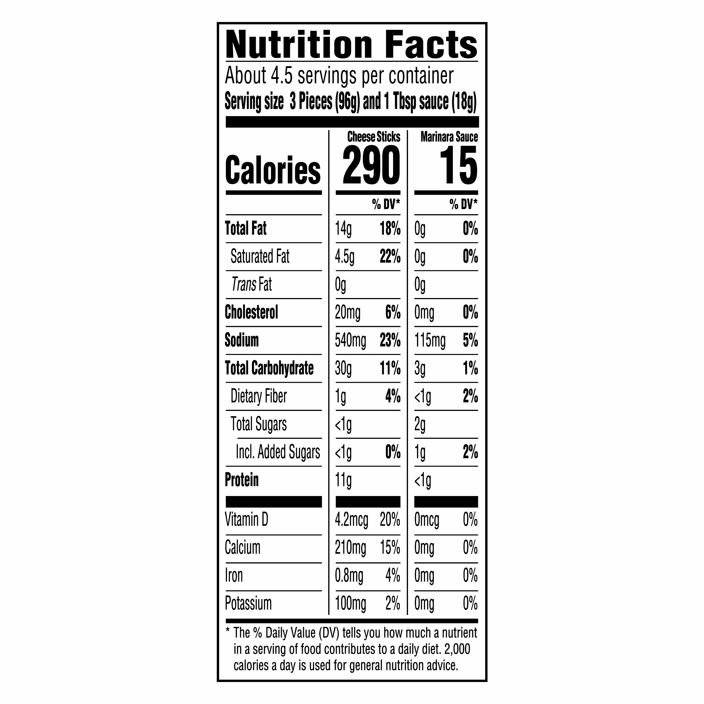Nutrition info for this product.
