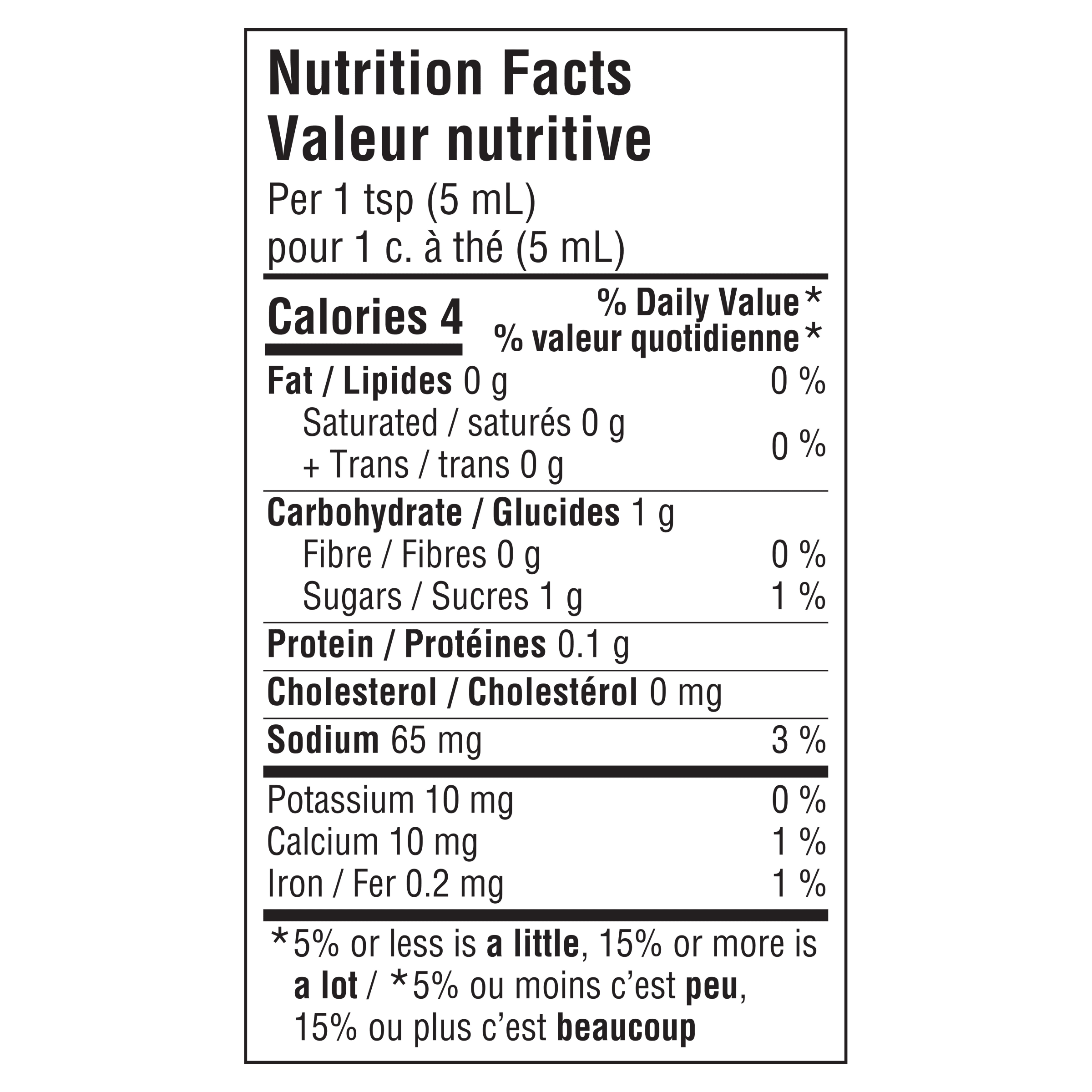 Nutrition info for this product.