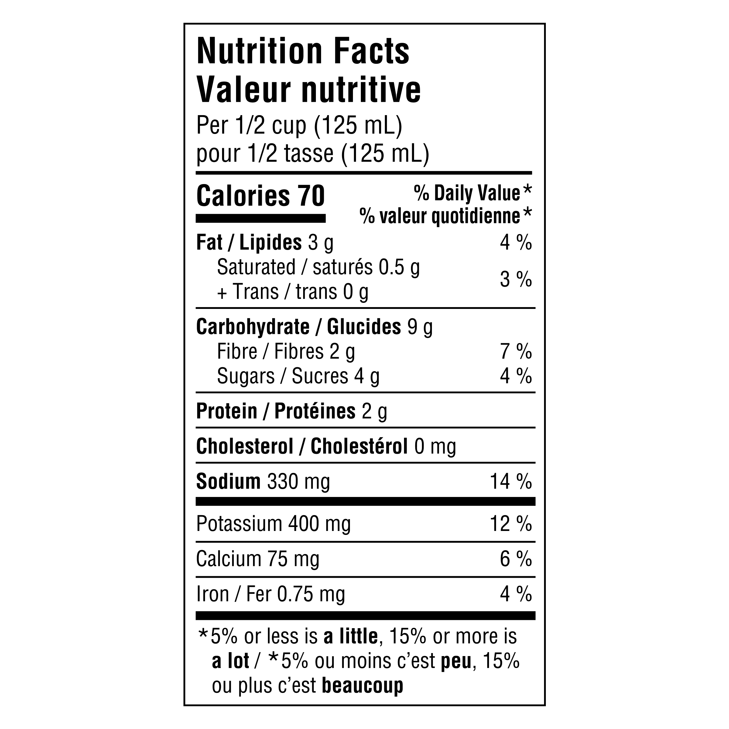 Nutrition info for this product.