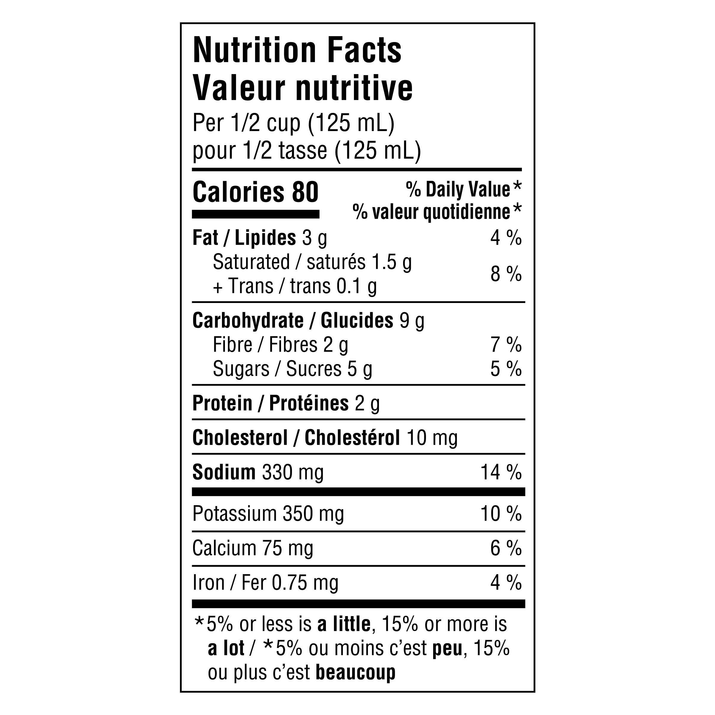 Nutrition info for this product.