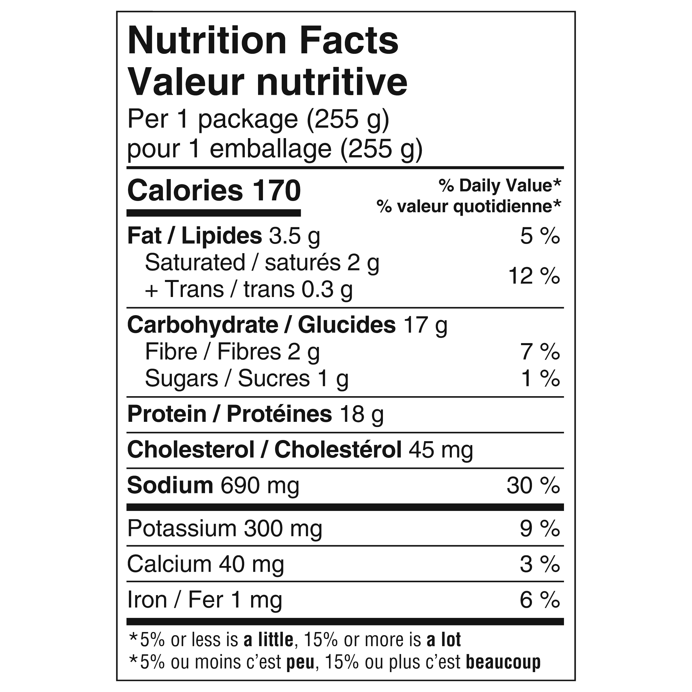 Nutrition info for this product.