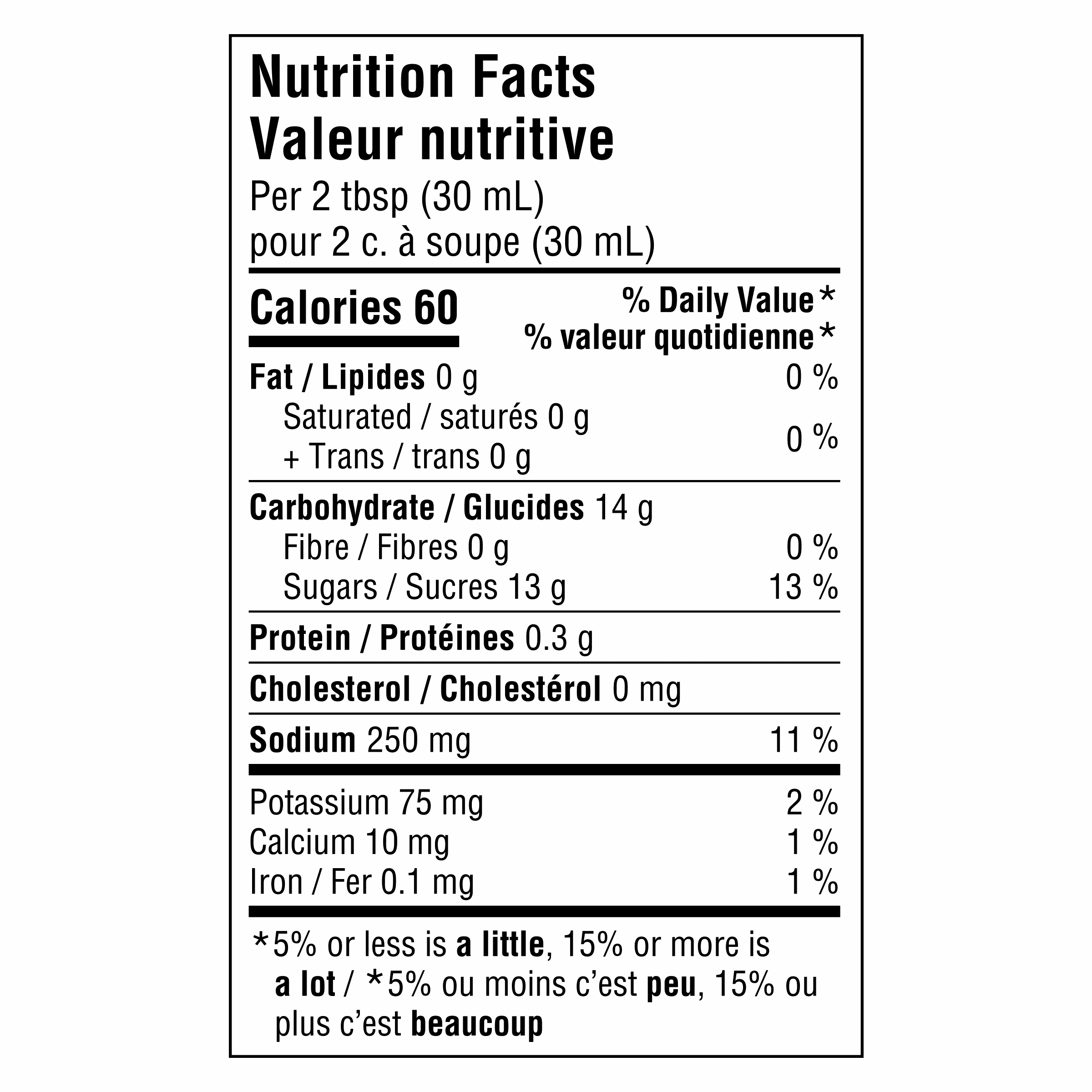 Nutrition info for this product.