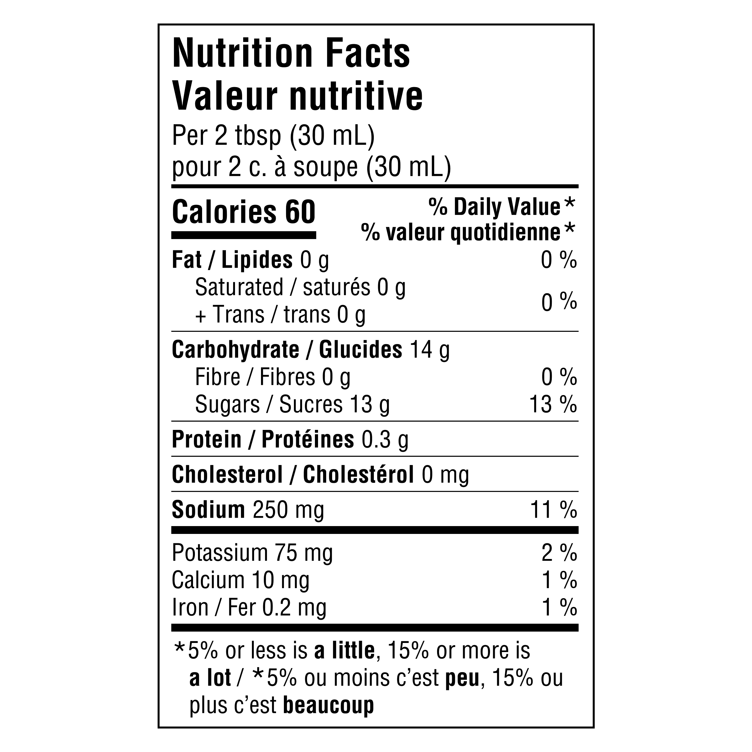 Nutrition info for this product.