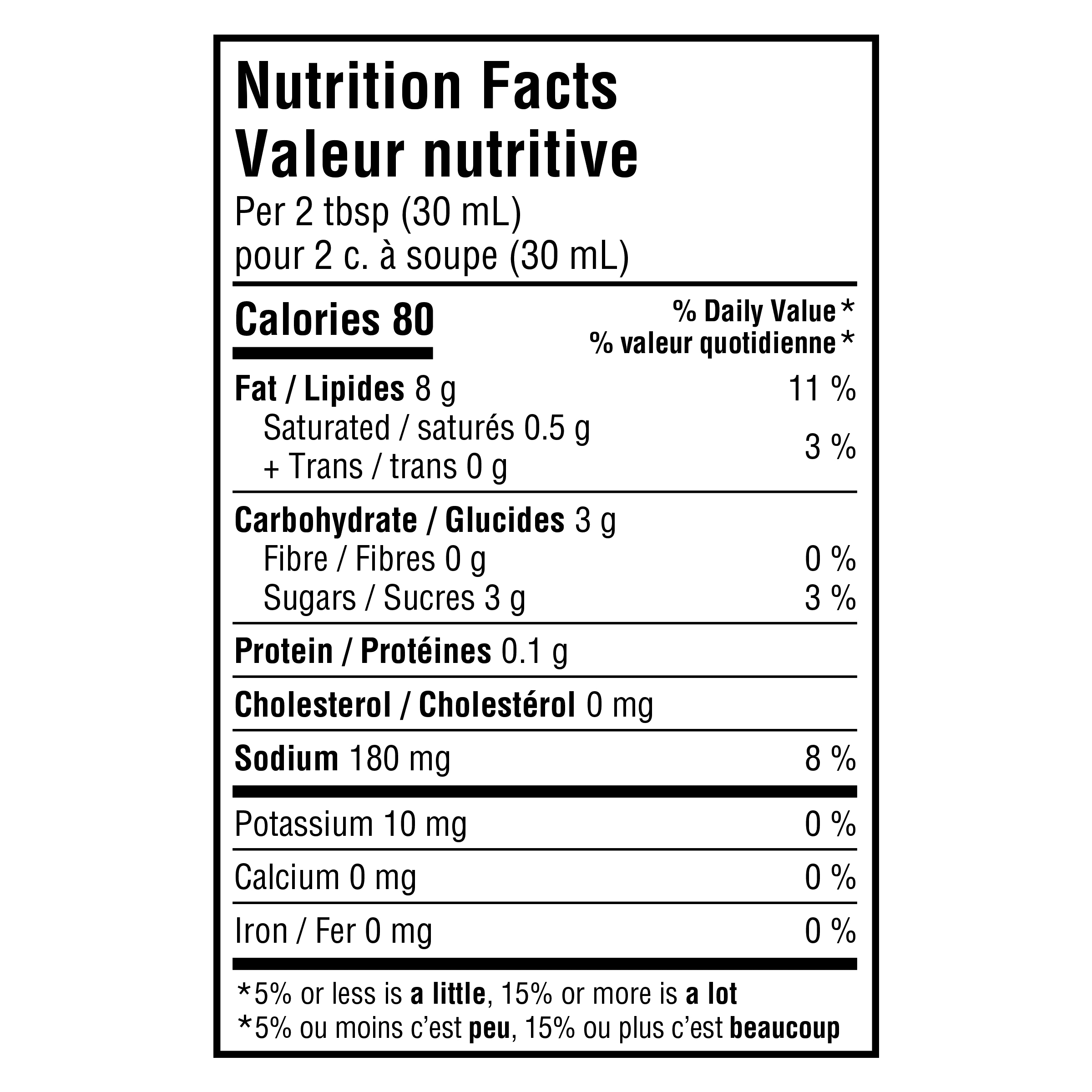 Nutrition info for this product.